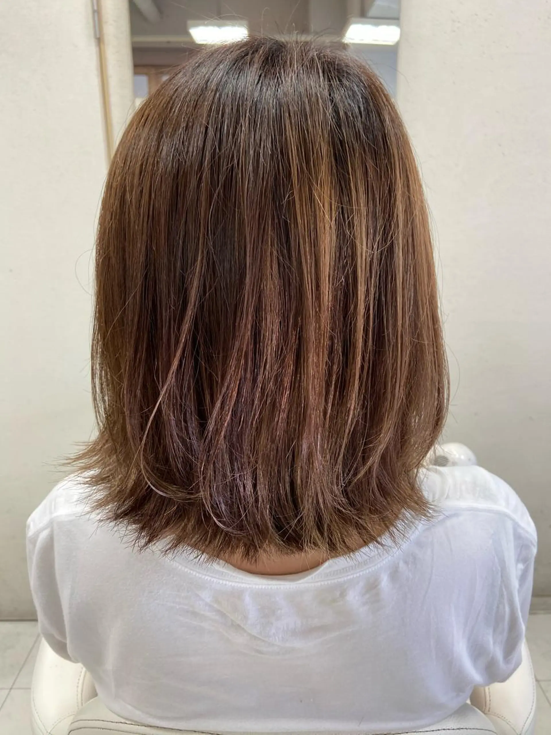 ミディアム レイヤーカット カット トリートメント 菊地 美憂のヘアスタイル