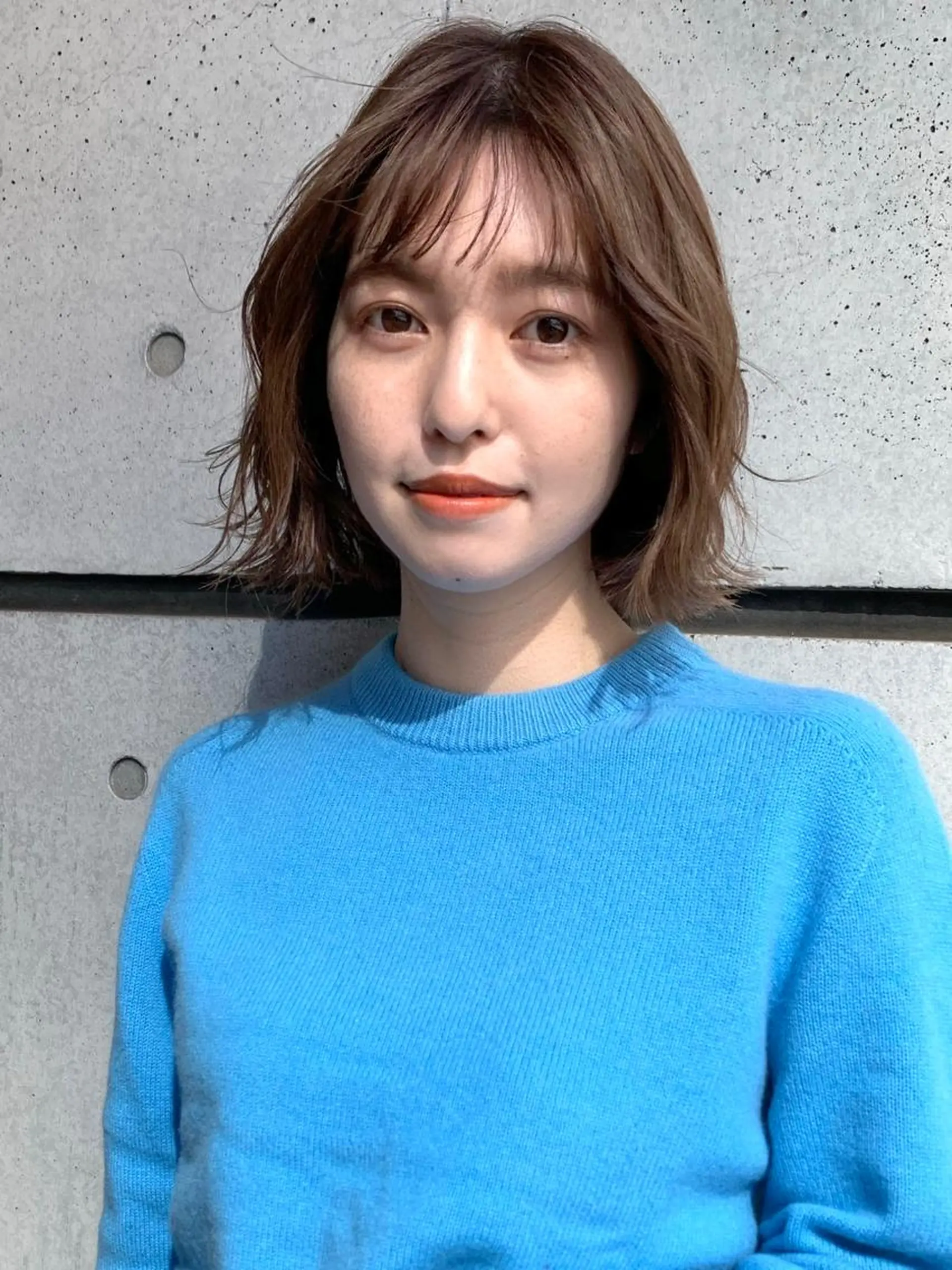 ショート カラー ベージュカラー ボブ 外ハネヘア kibito所属・大西 真人🪴のヘアスタイル