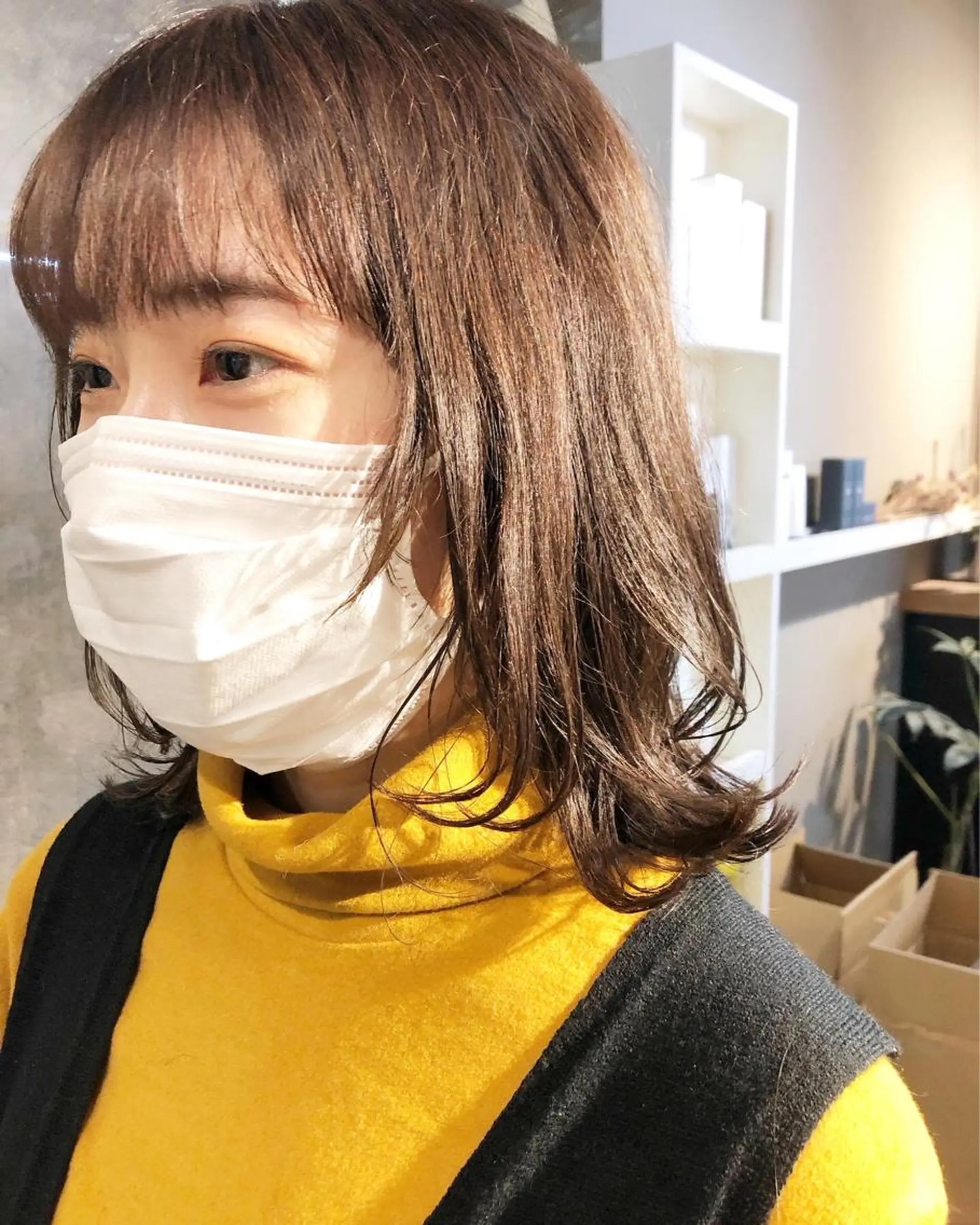 ミディアム カラー ヘアアレンジ ベージュカラー ブリーチ ブリーチなしカラー カット ヘアカラー トリートメント ainico+所属・メンズ特化✂️栗原 侑也のヘアスタイル