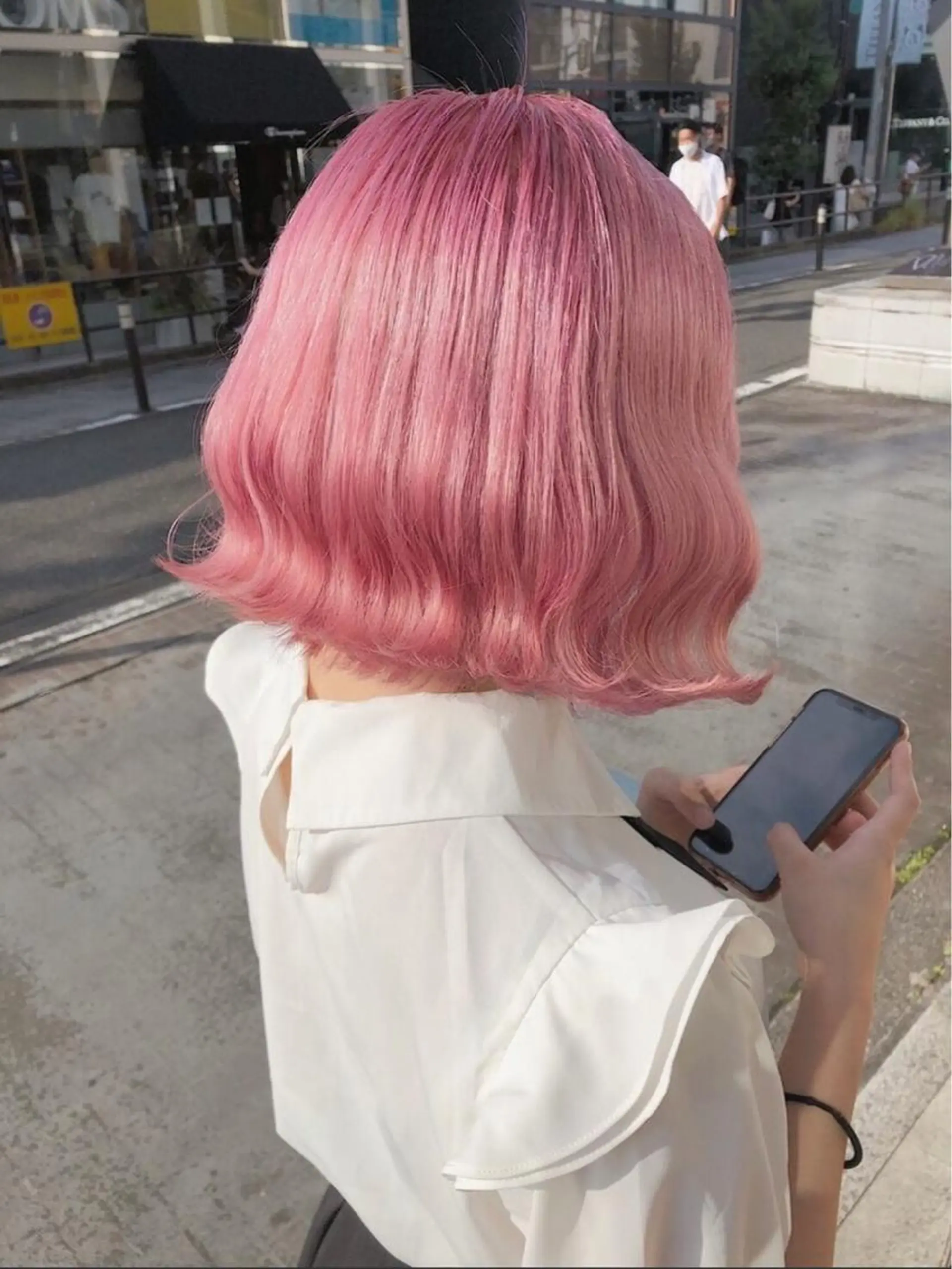 セミロング ❄️💛エクステ ブリーチ❄️yukiのヘアスタイル