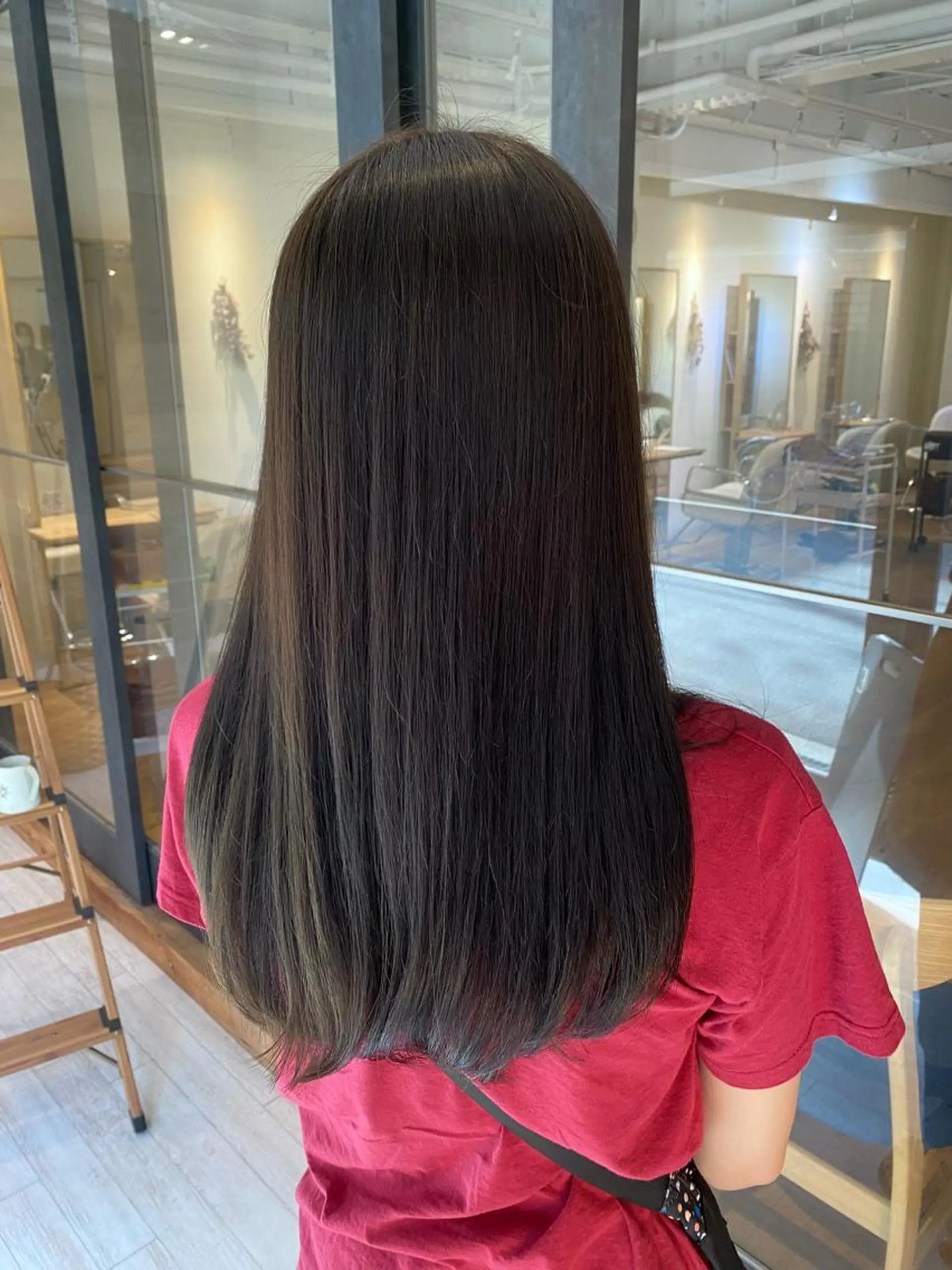 ロング カラー ブルーカラー ブルージュ 透明感カラー 髪質改善 トリートメント カット ヘアカラー トリートメント newi 京橋 【yuuki】のヘアスタイル