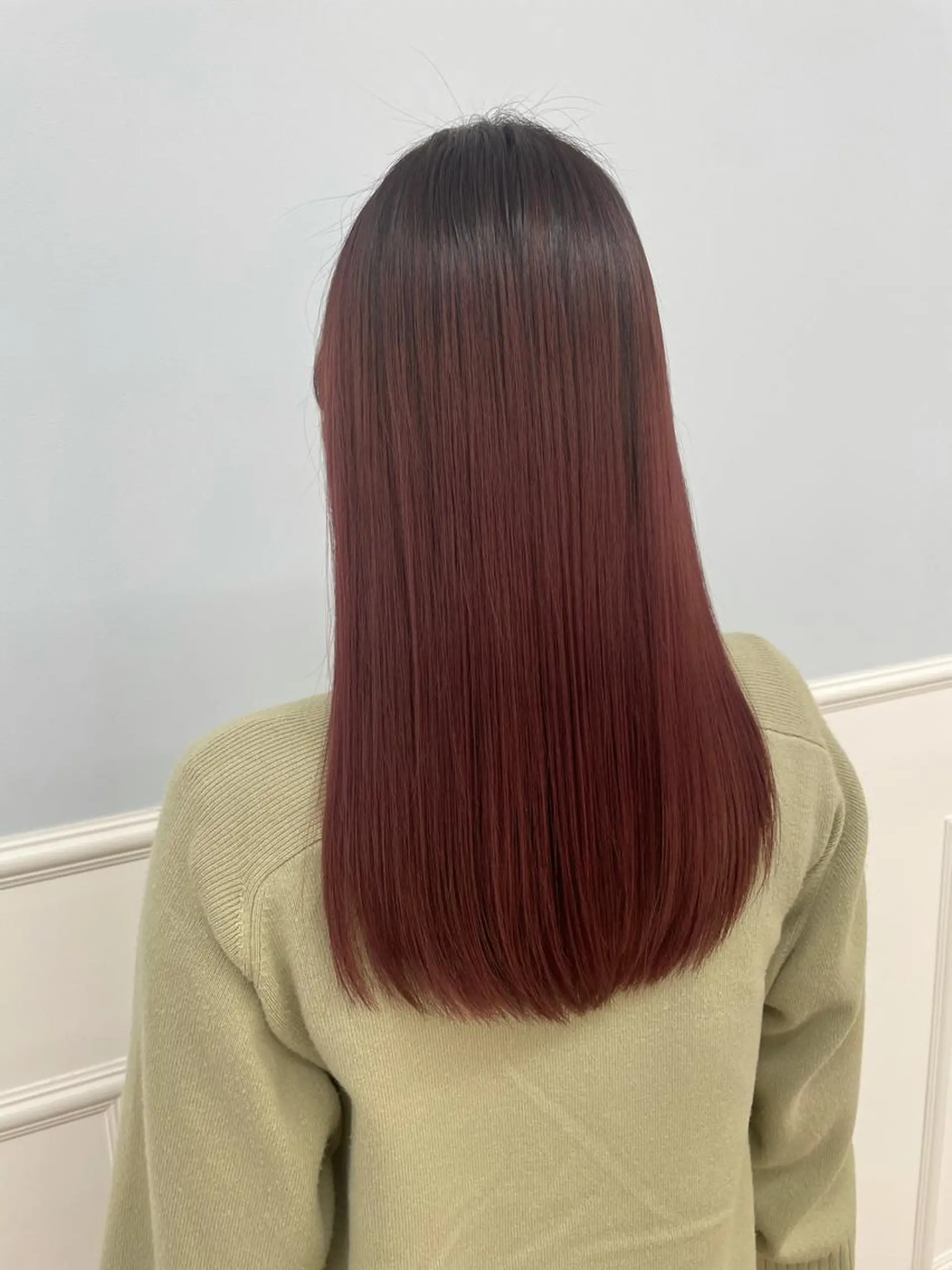 ロング カラー カット ヘアカラー トリートメント 越智 咲穂のヘアスタイル