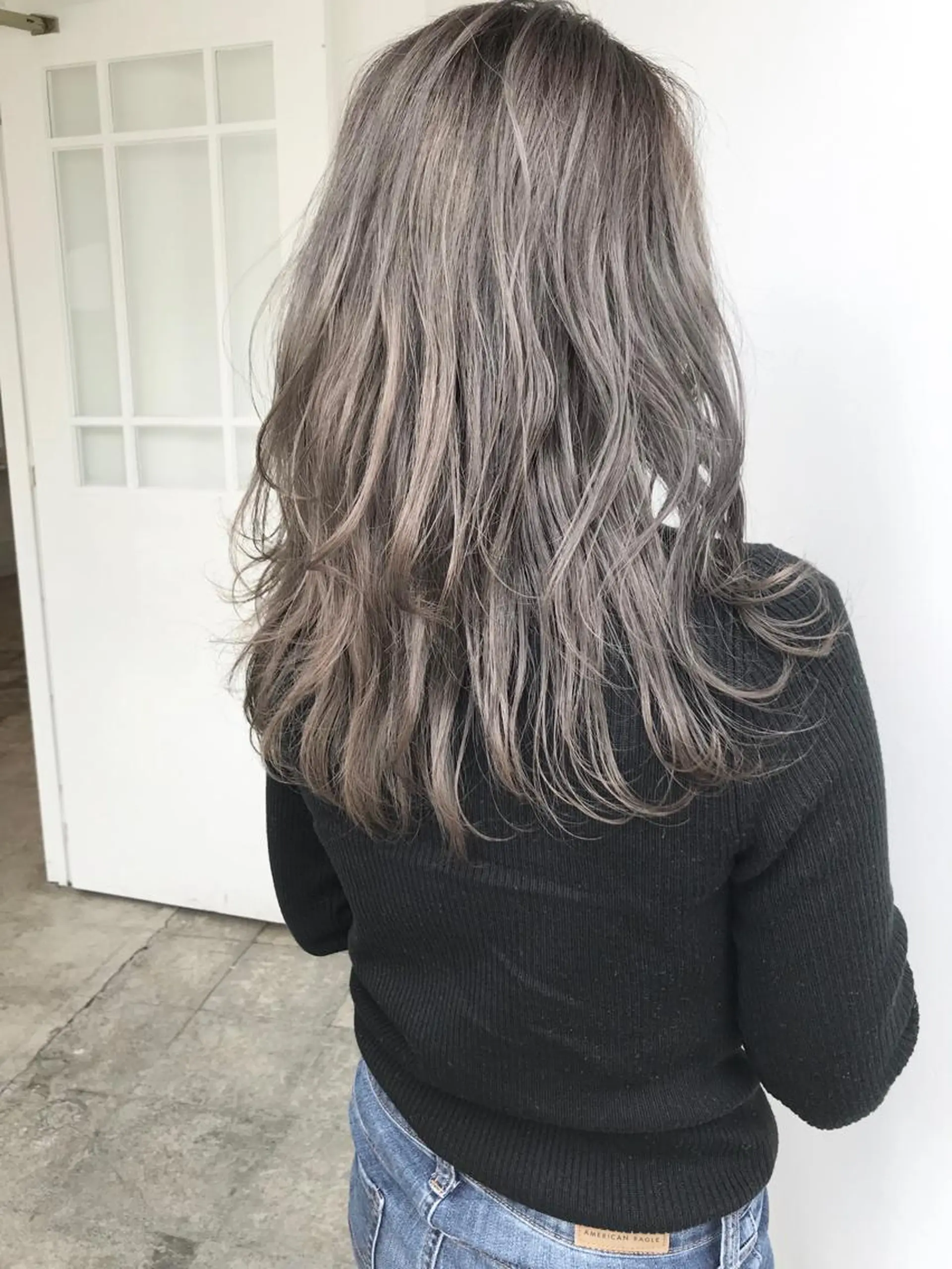 セミロング ボブ/ハイトーン 立川loose 下田のヘアスタイル