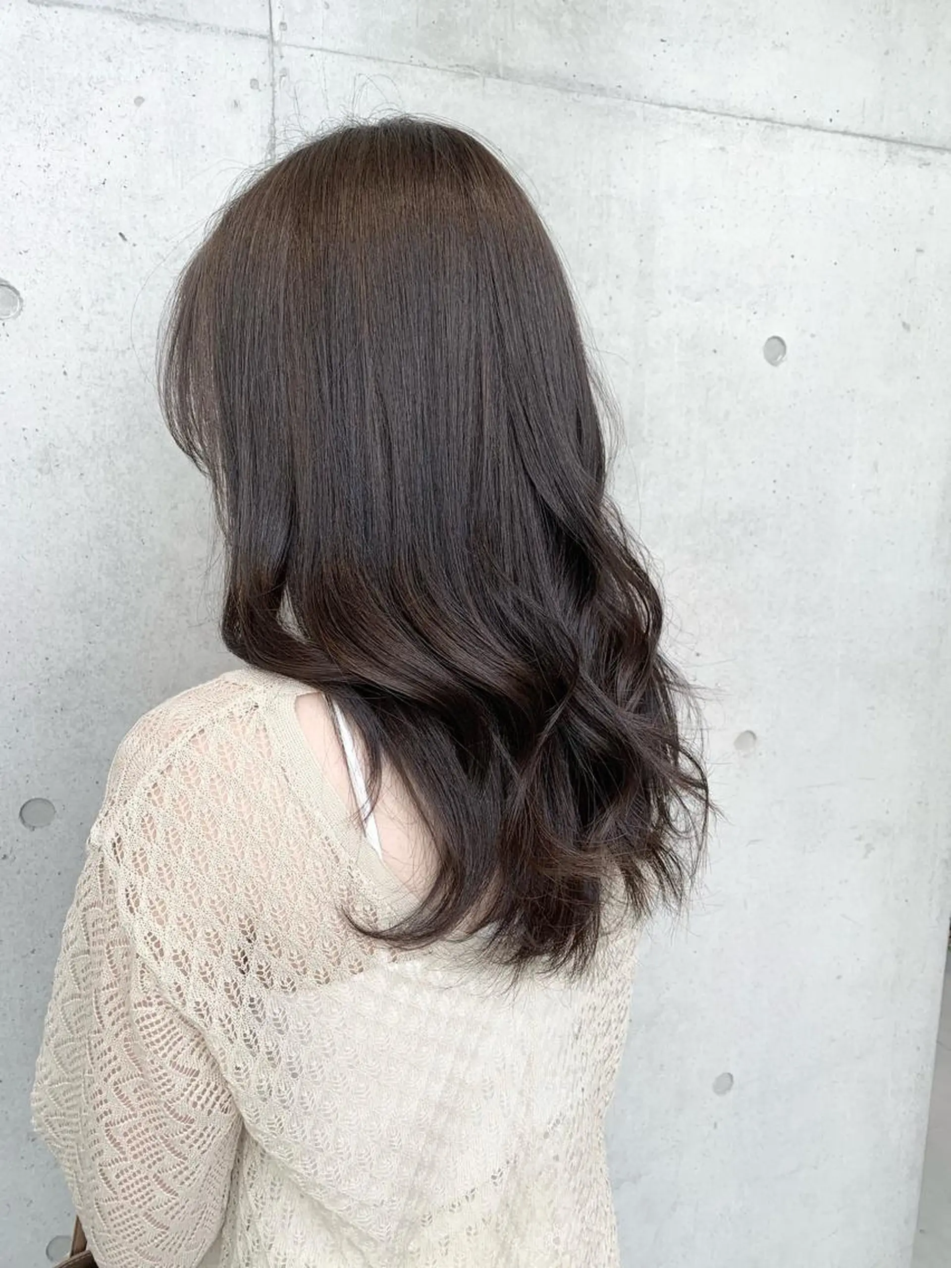 ロング カラー ヘアカラー トリートメント 透明感/オリーブ/ グレージュ/YUKAのヘアスタイル