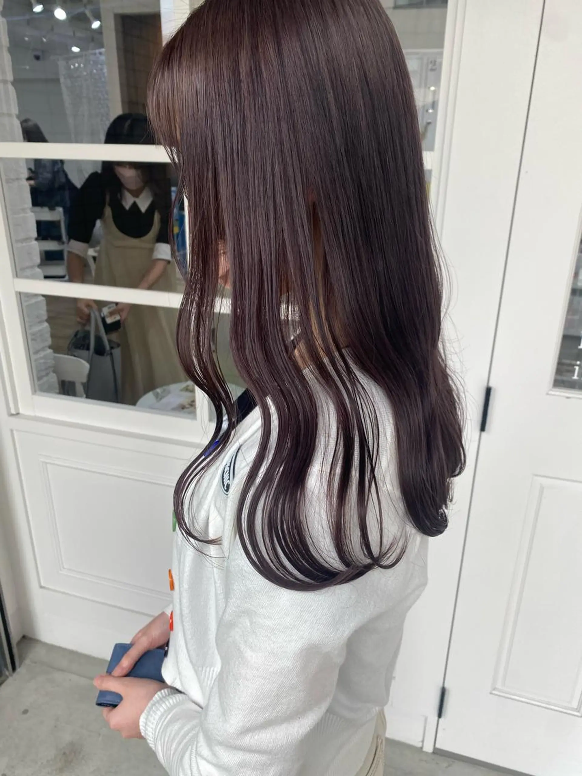 セミロング カラー 韓国×髪質改善カラー 💎hinaのヘアスタイル