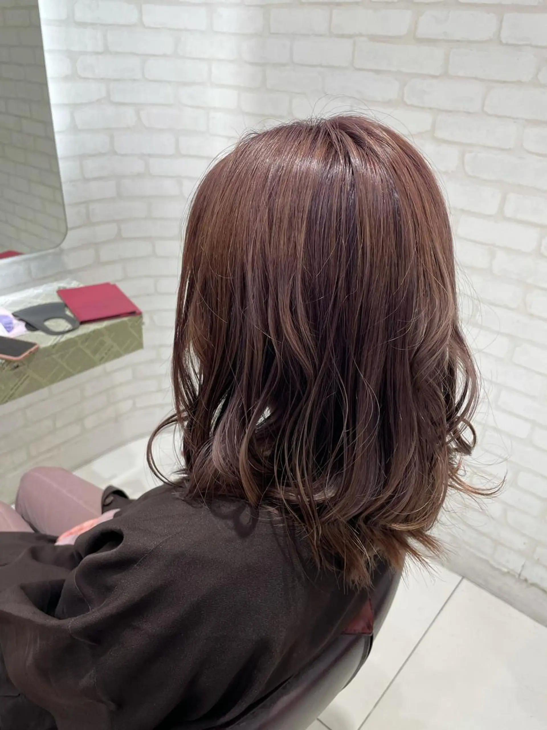 セミロング ヘアカラー トリートメント EARTH 山﨑龍馬のヘアスタイル