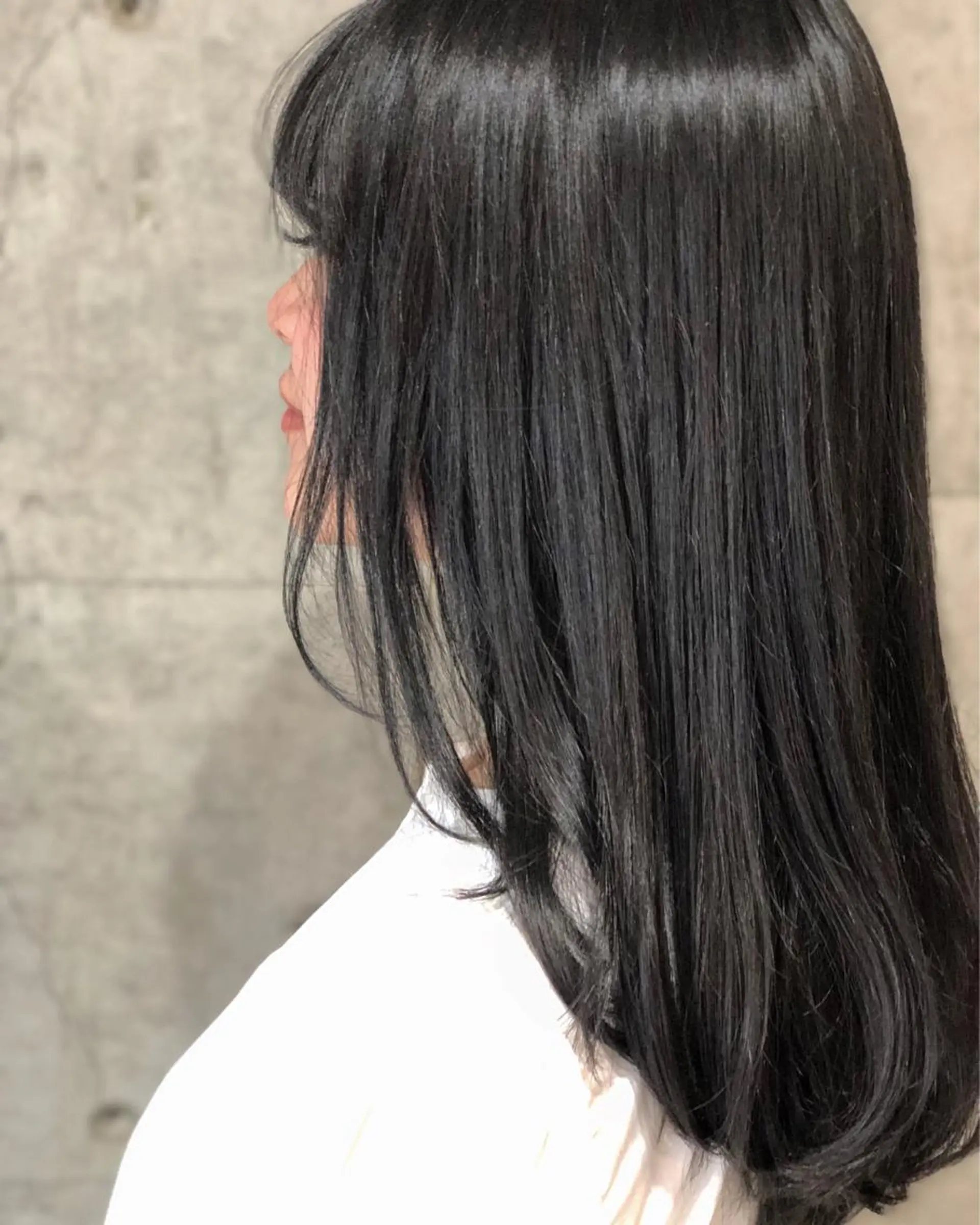 セミロング カラー 黒髪 ブルーカラー ブルーブラック 【ショート特化】 森本　祐太のヘアスタイル