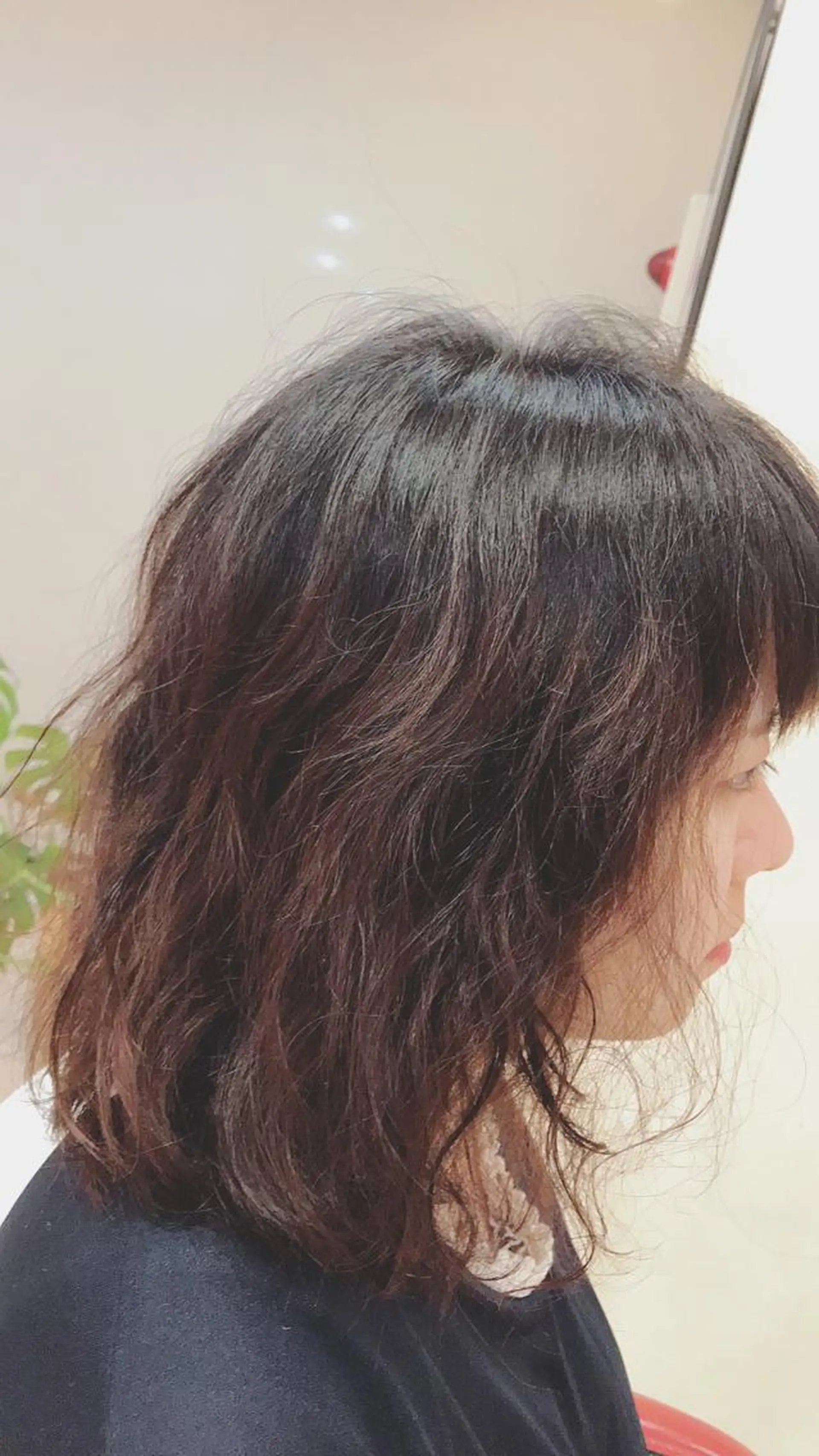 ミディアム パーマ 斎藤 彩香のヘアスタイル