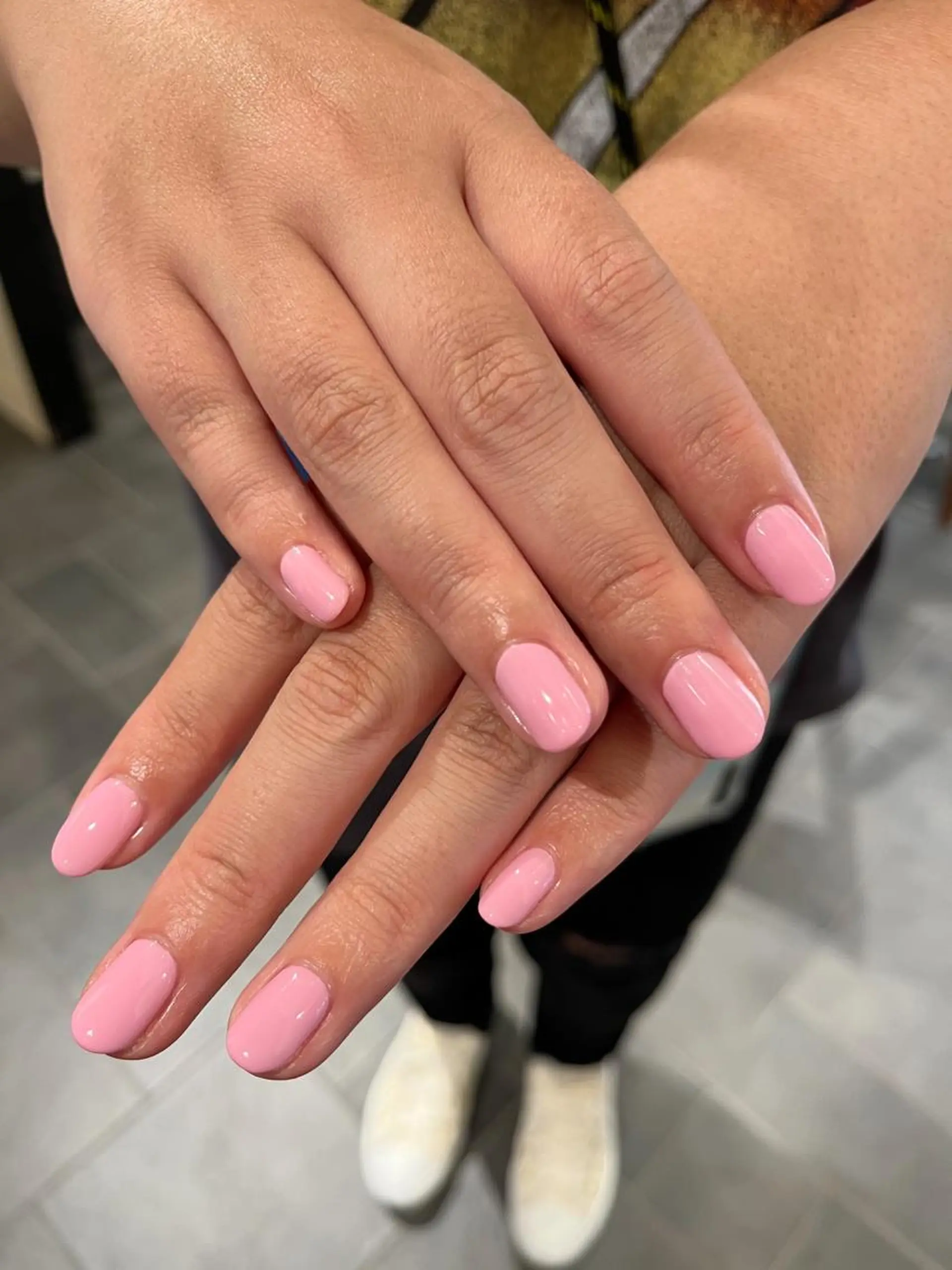 ネイル ジェルネイル ワンカラーネイル パラジェル ハンドネイル 鈴木 里奈のネイルデザイン