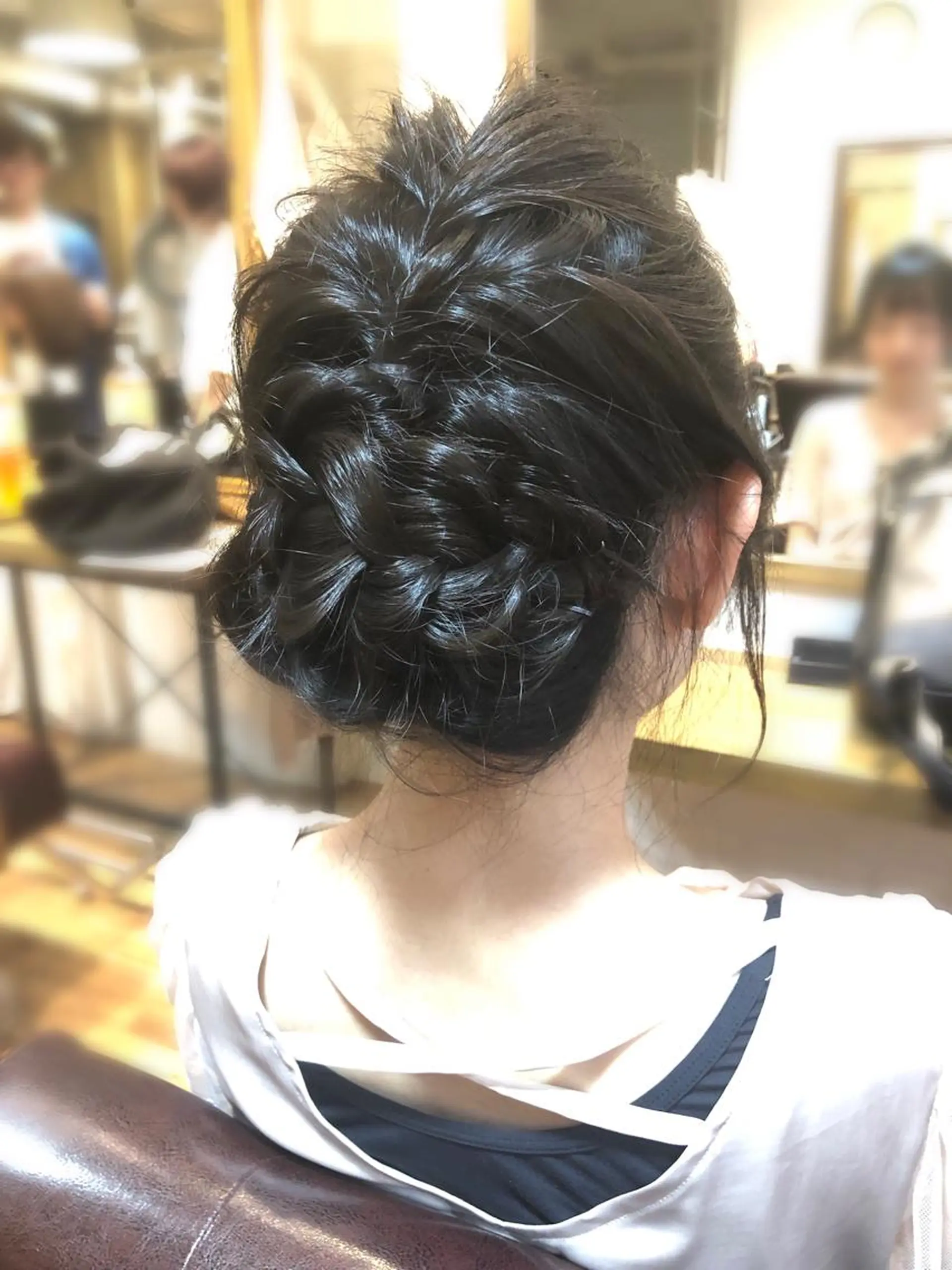 セミロング ヘアアレンジ 💖透明感カラー💖 坂本万由子のヘアスタイル