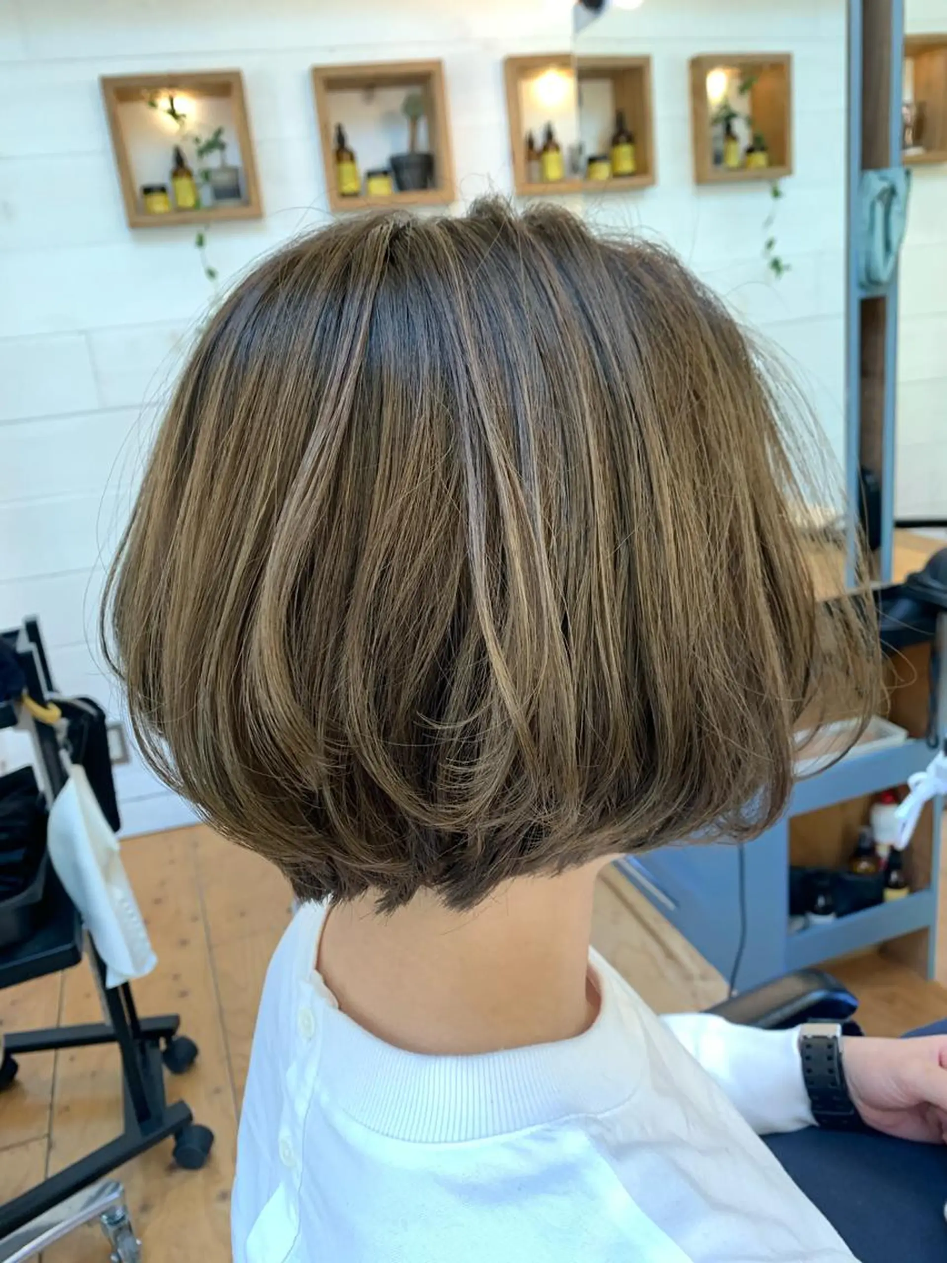 ショート カラー ハイライトカラー ハイライト Lagom(ラゴム) なかだのヘアスタイル