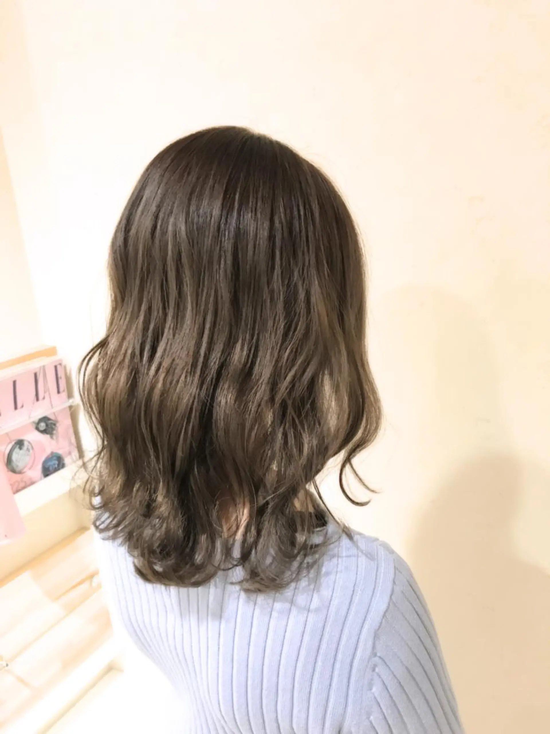 セミロング ヘアカラー バレイヤージュ🌱 渡邉悟🌱のヘアスタイル