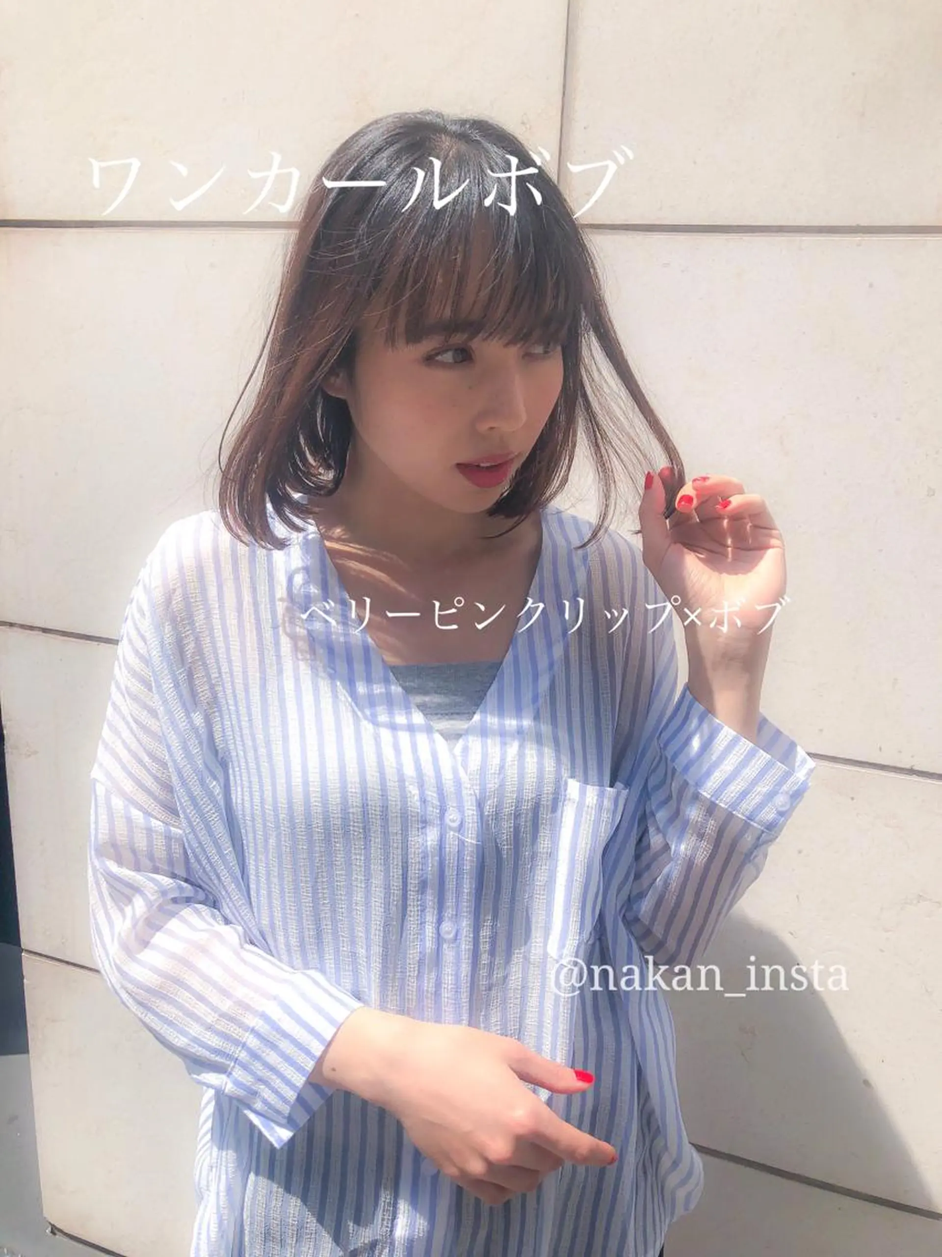 ショート カラー パーマ 顔周りレイヤー/ボブ 銀座✨中野まさひろのヘアスタイル