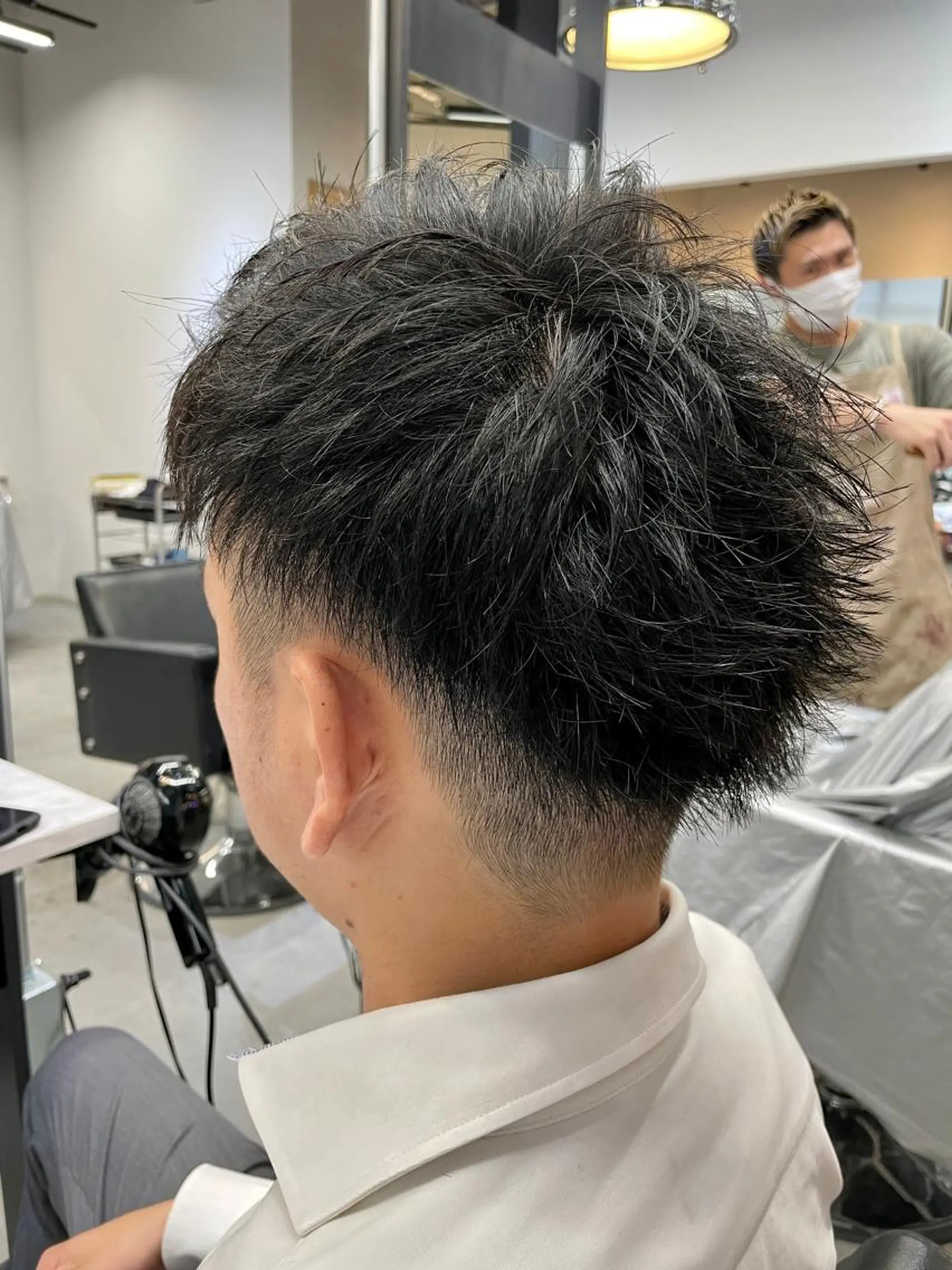 メンズ カット ヘアカラー トリートメント 福永速人 /メンズパーマのヘアスタイル