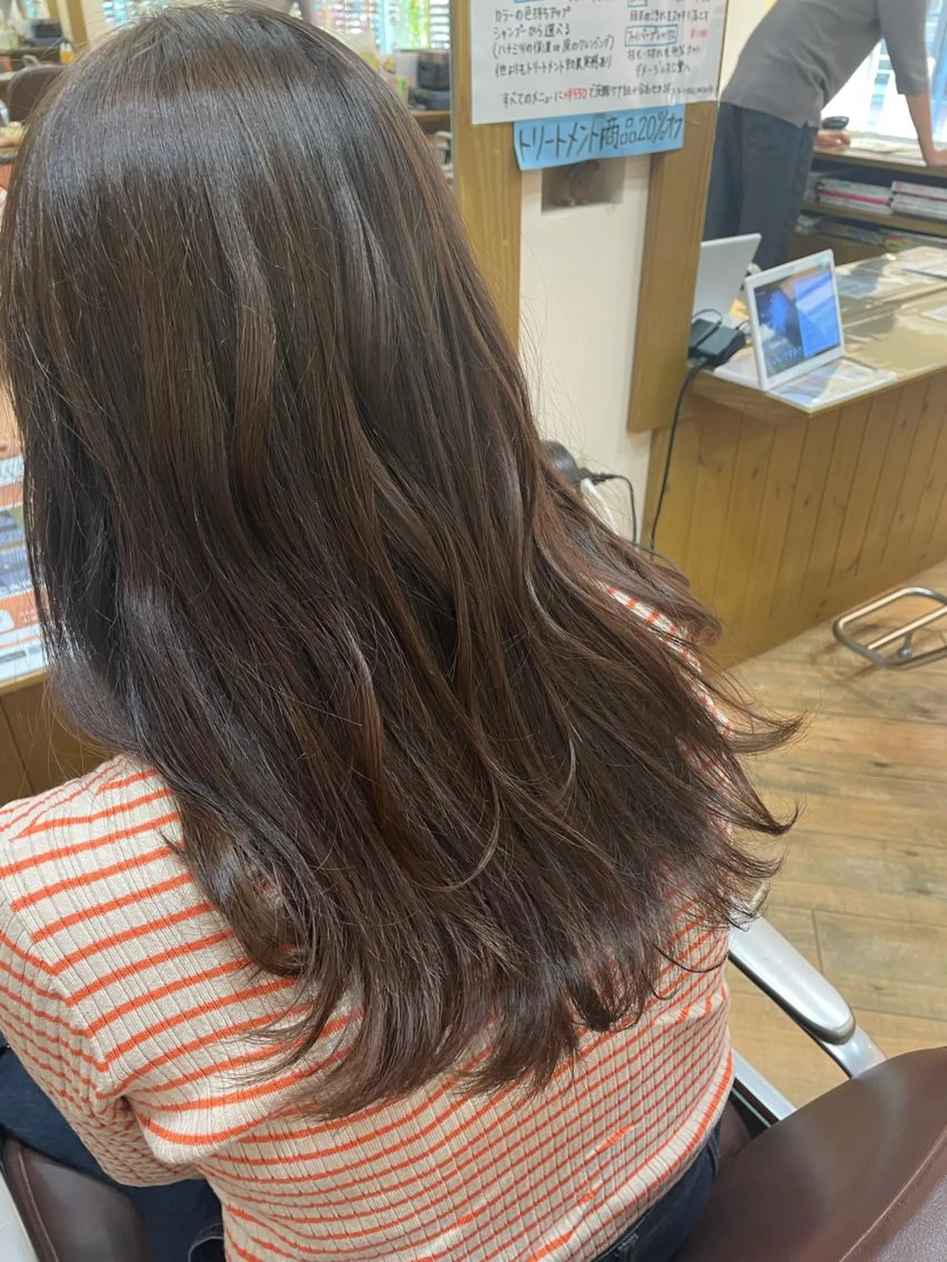 セミロング カラー ショートカット /堀内波玲のヘアスタイル