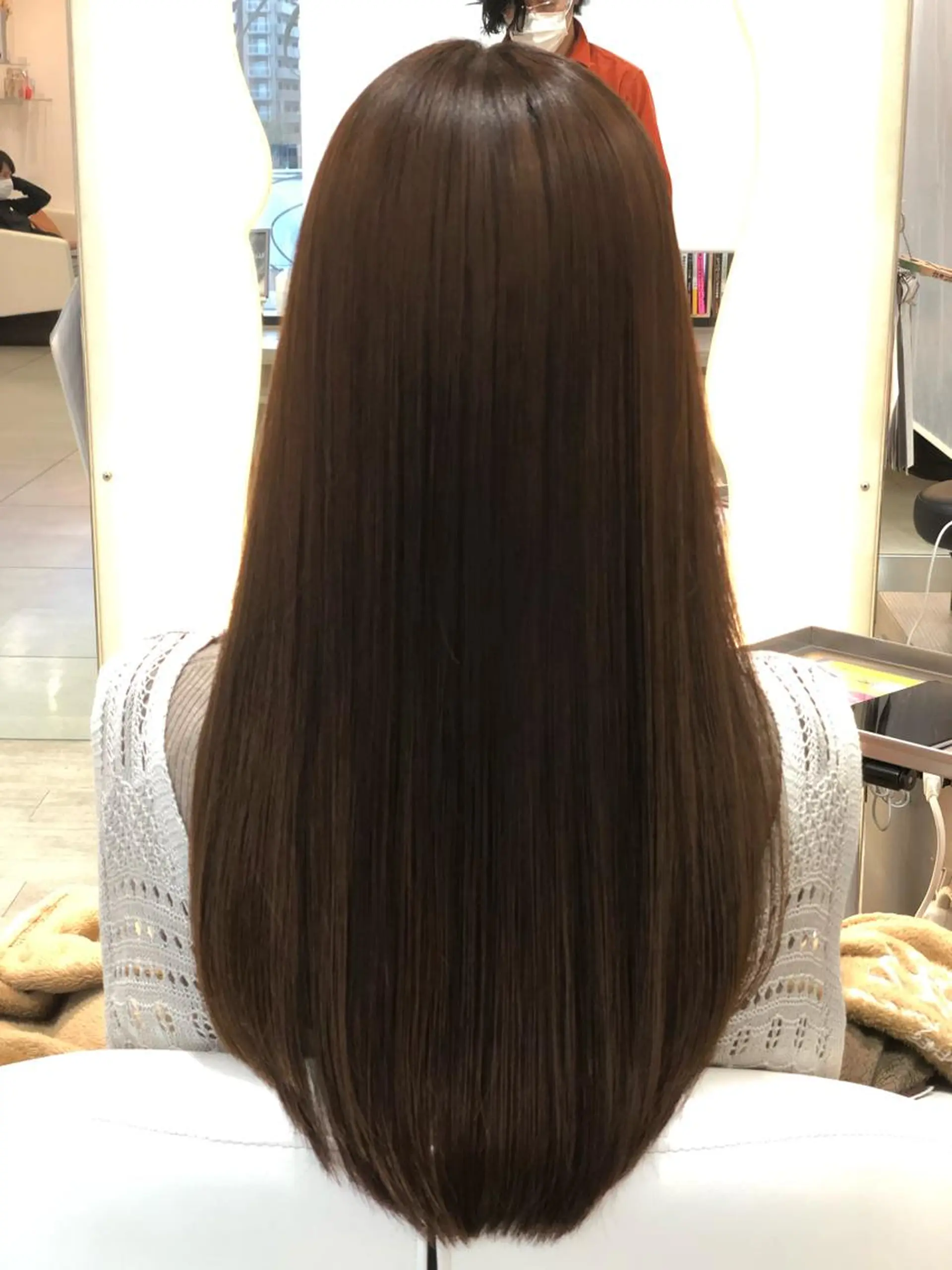 セミロング パーマ トリートメント ストレートパーマ 縮毛矯正 門田 恭弥のヘアスタイル