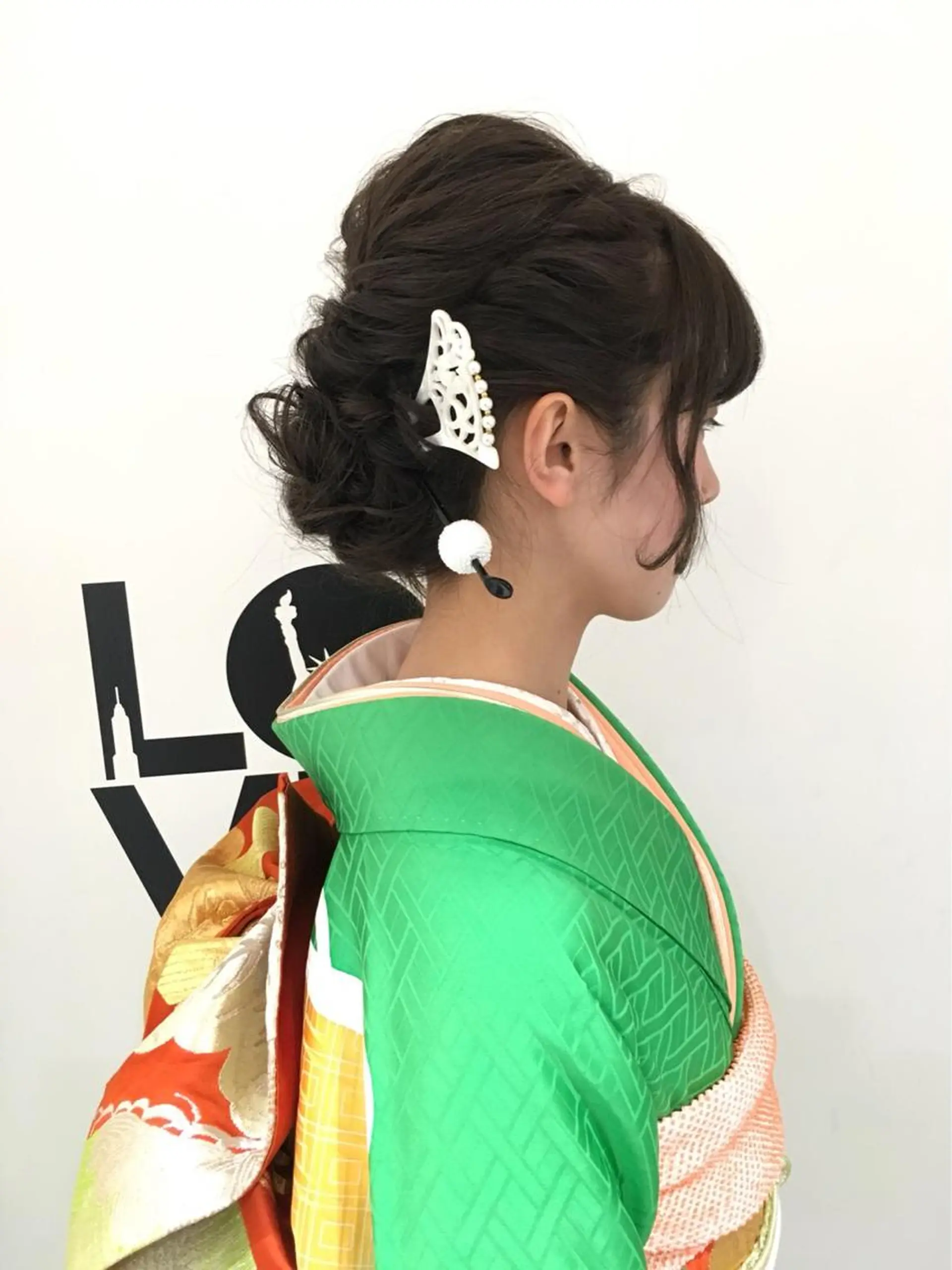 セミロング ヘアセット ✂️小顔カット✂️ 山本有紀のヘアスタイル