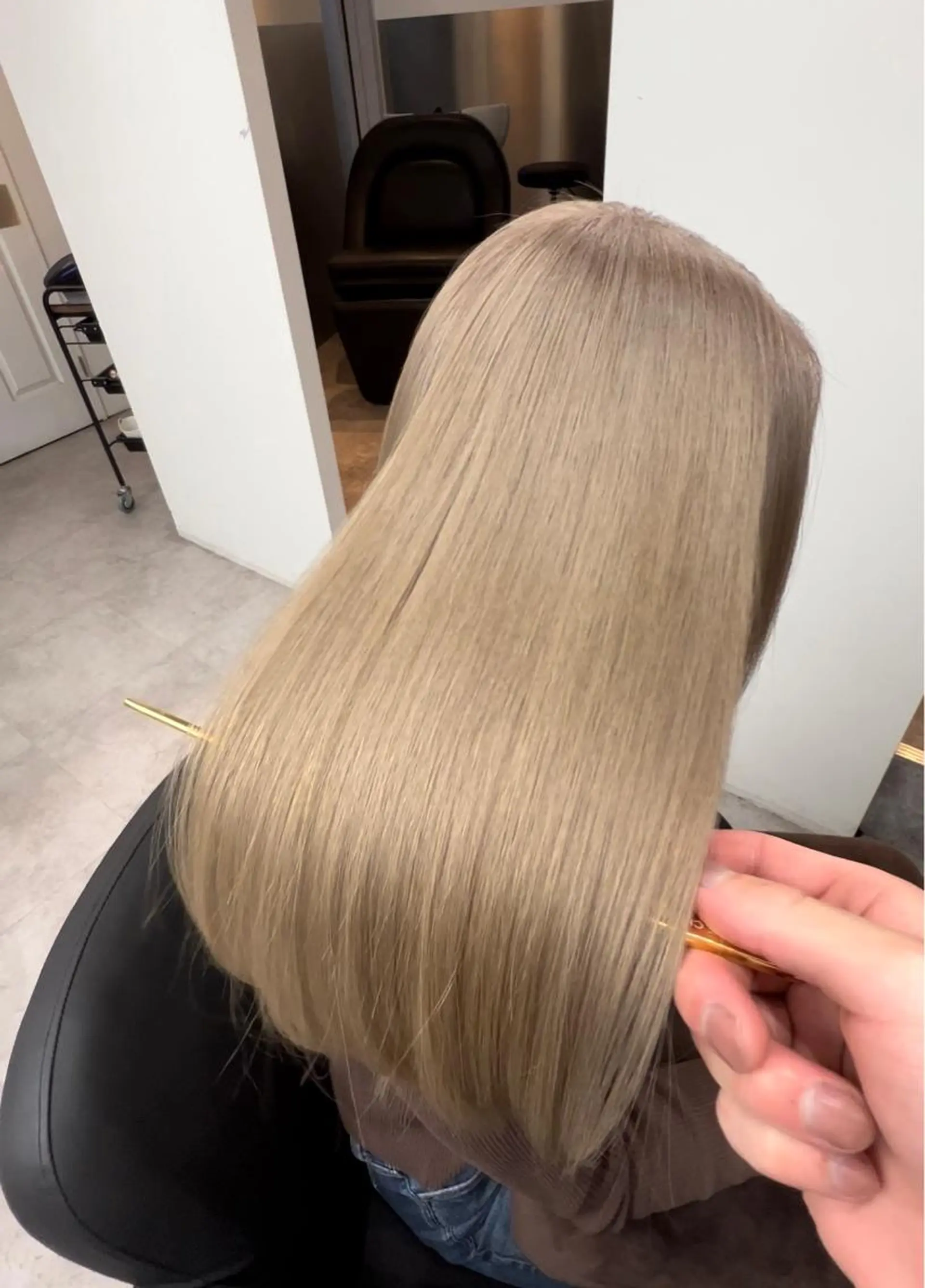 セミロング 髪質改善 トリートメント トリートメント 🫧髪質改善 講師🫧🍎幹細胞のヘアスタイル