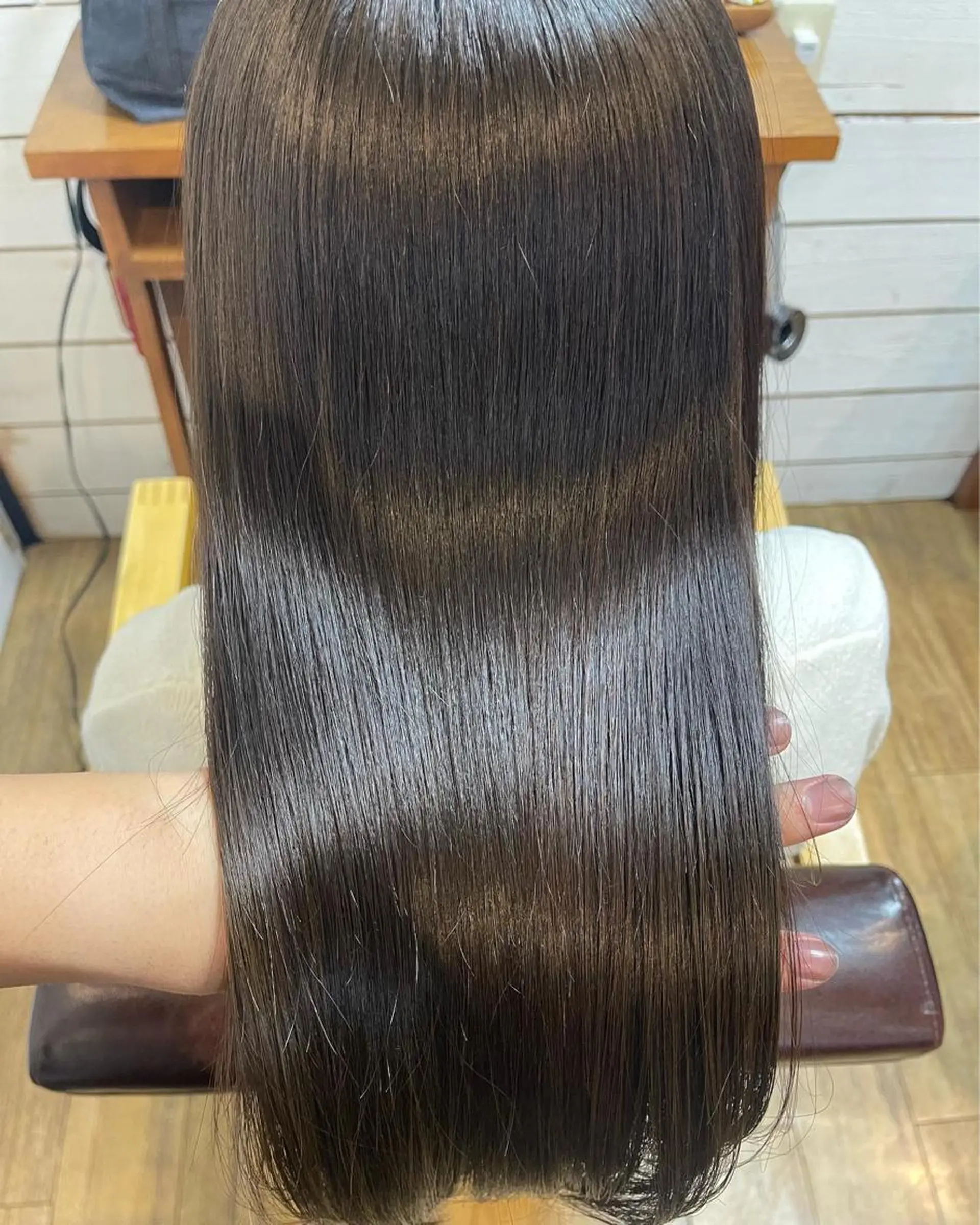 ロング カラー 髪質改善 カット ヘアカラー 縮毛矯正 トリートメント 平田 たかしのヘアスタイル