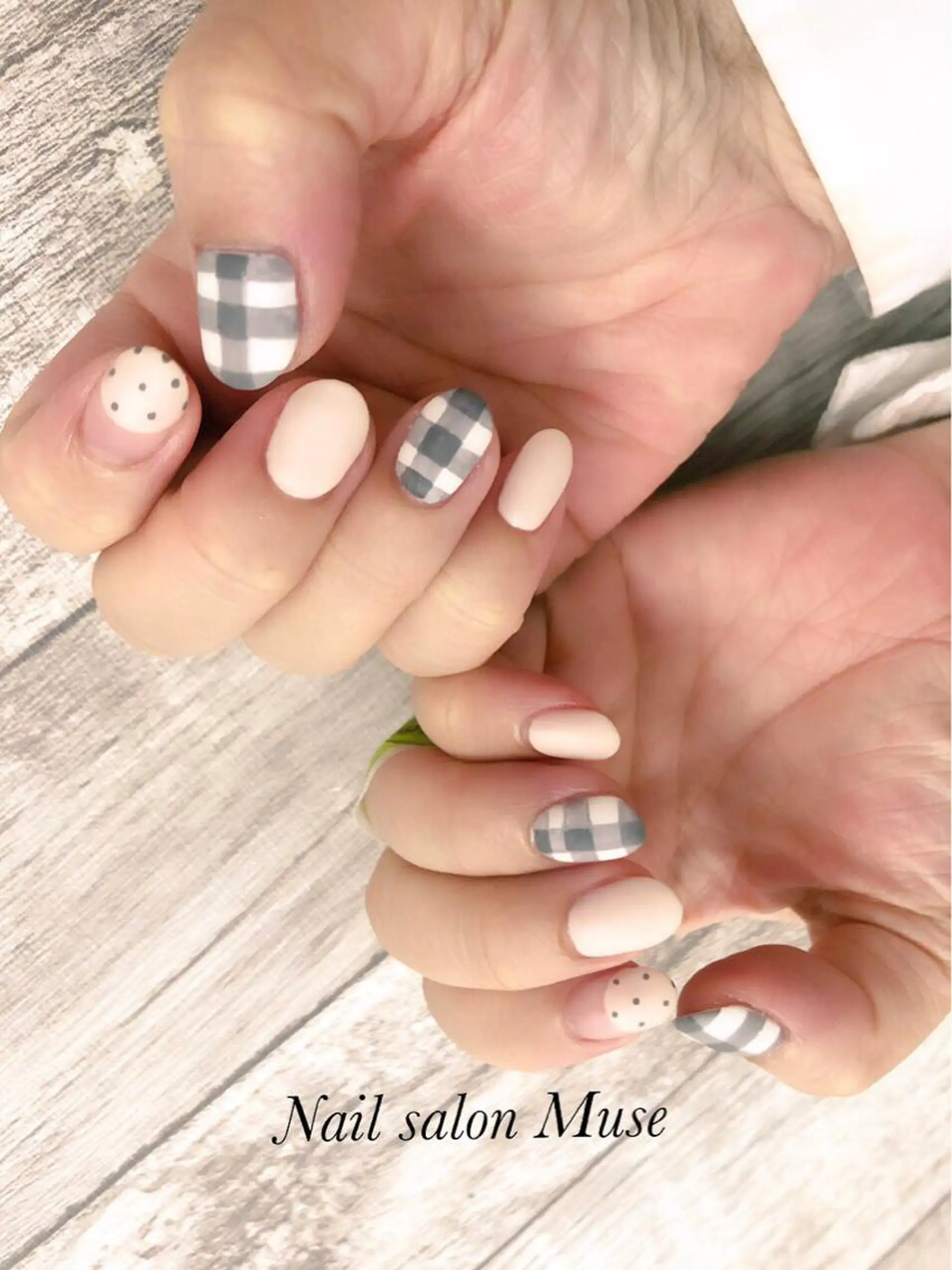 ネイル マットネイル ハンドネイル Nail salon Museのネイルデザイン