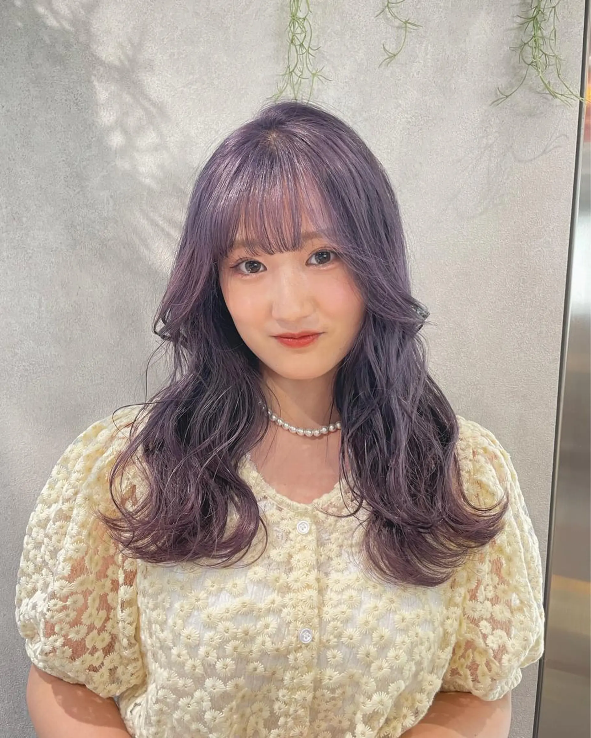 ロング カラー ヘアアレンジ ラベンダーカラー トレンドlayer cut💐mihoのヘアスタイル