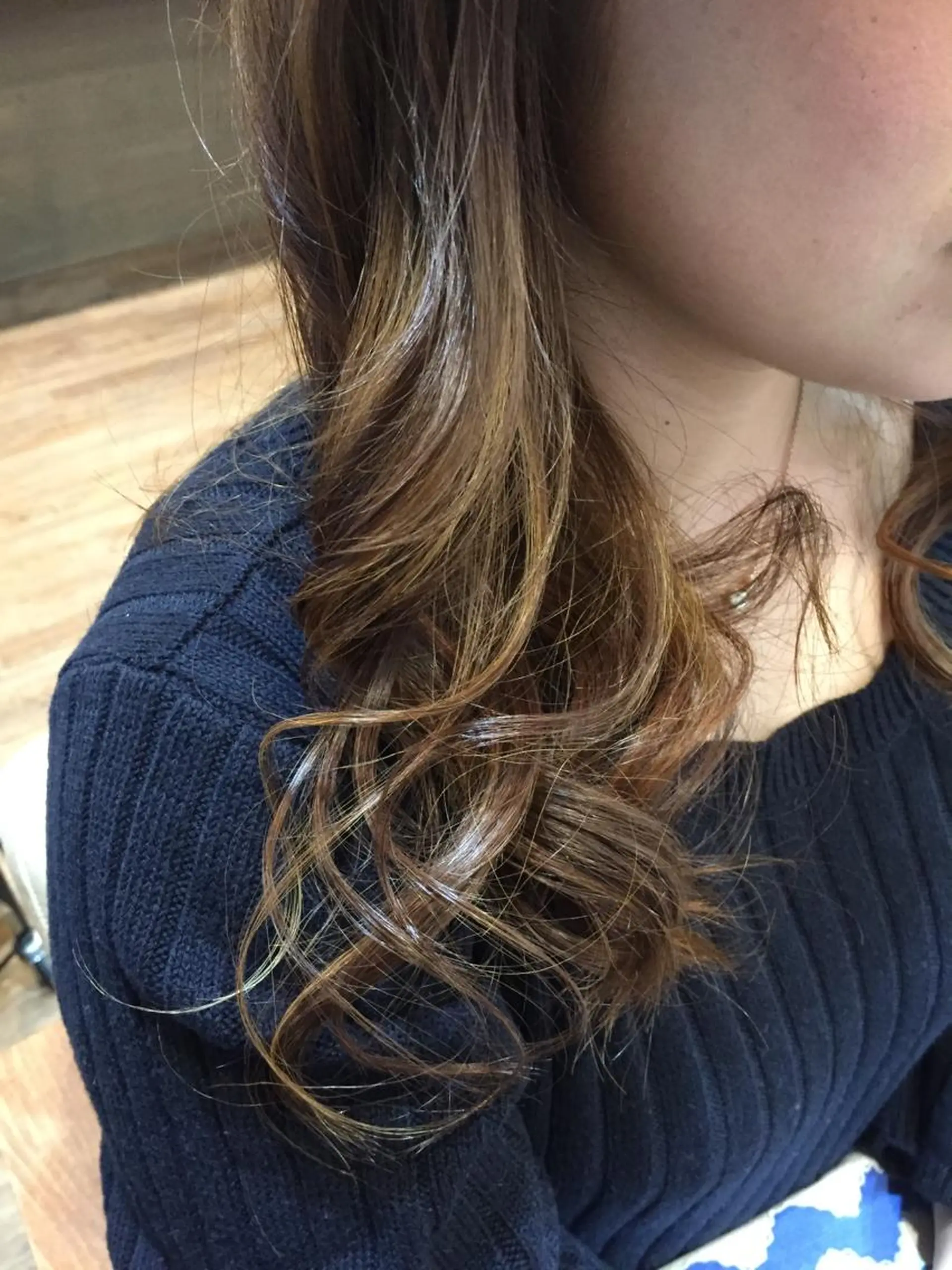 セミロング カラー ヘアアレンジ アッシュ ハイライトカラー インナーカラー ハイライト ◇おの あすか◇のヘアスタイル