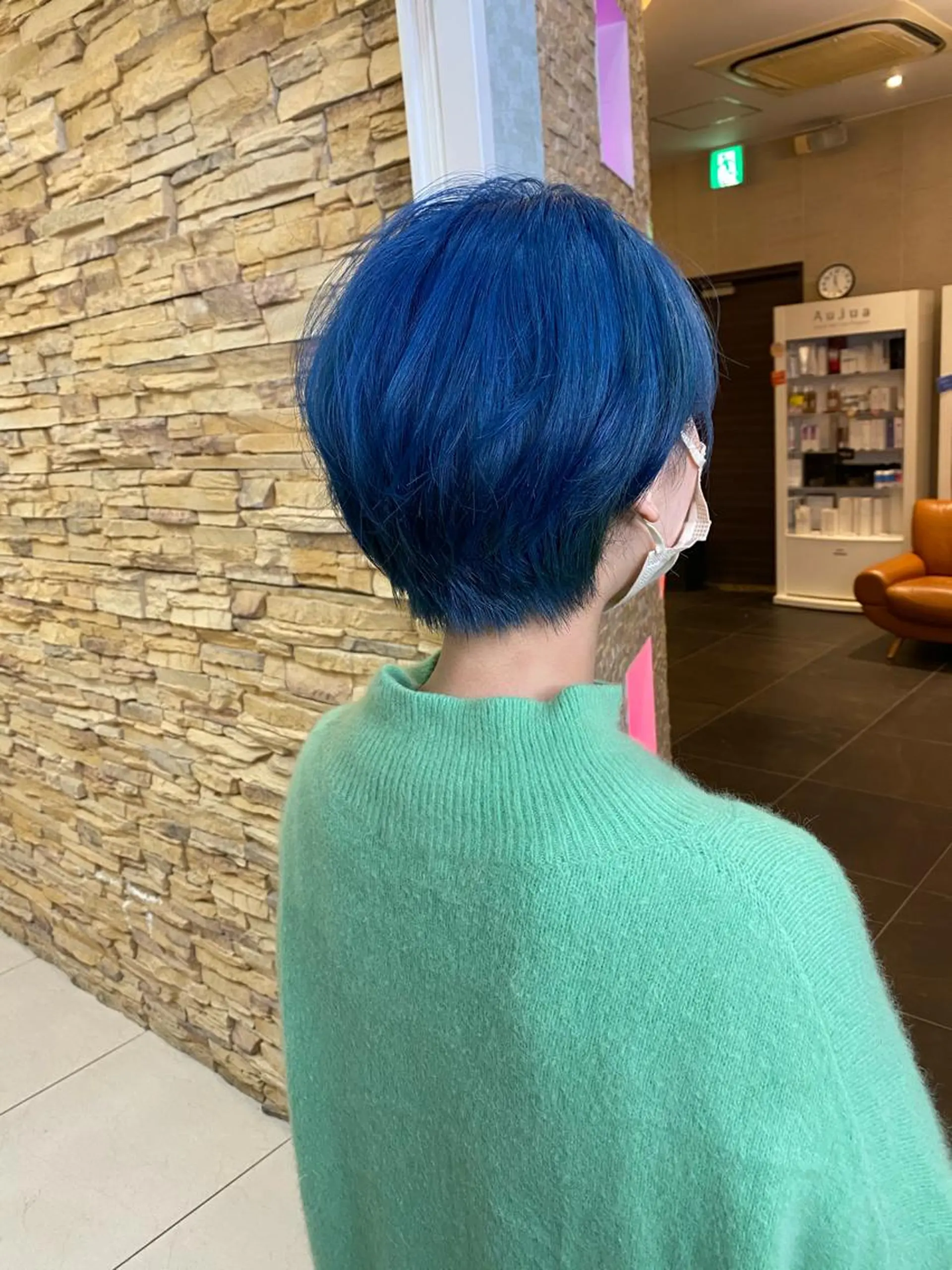 ショート 福岡縮毛矯正✨️ ストレート 向井和輝のヘアスタイル