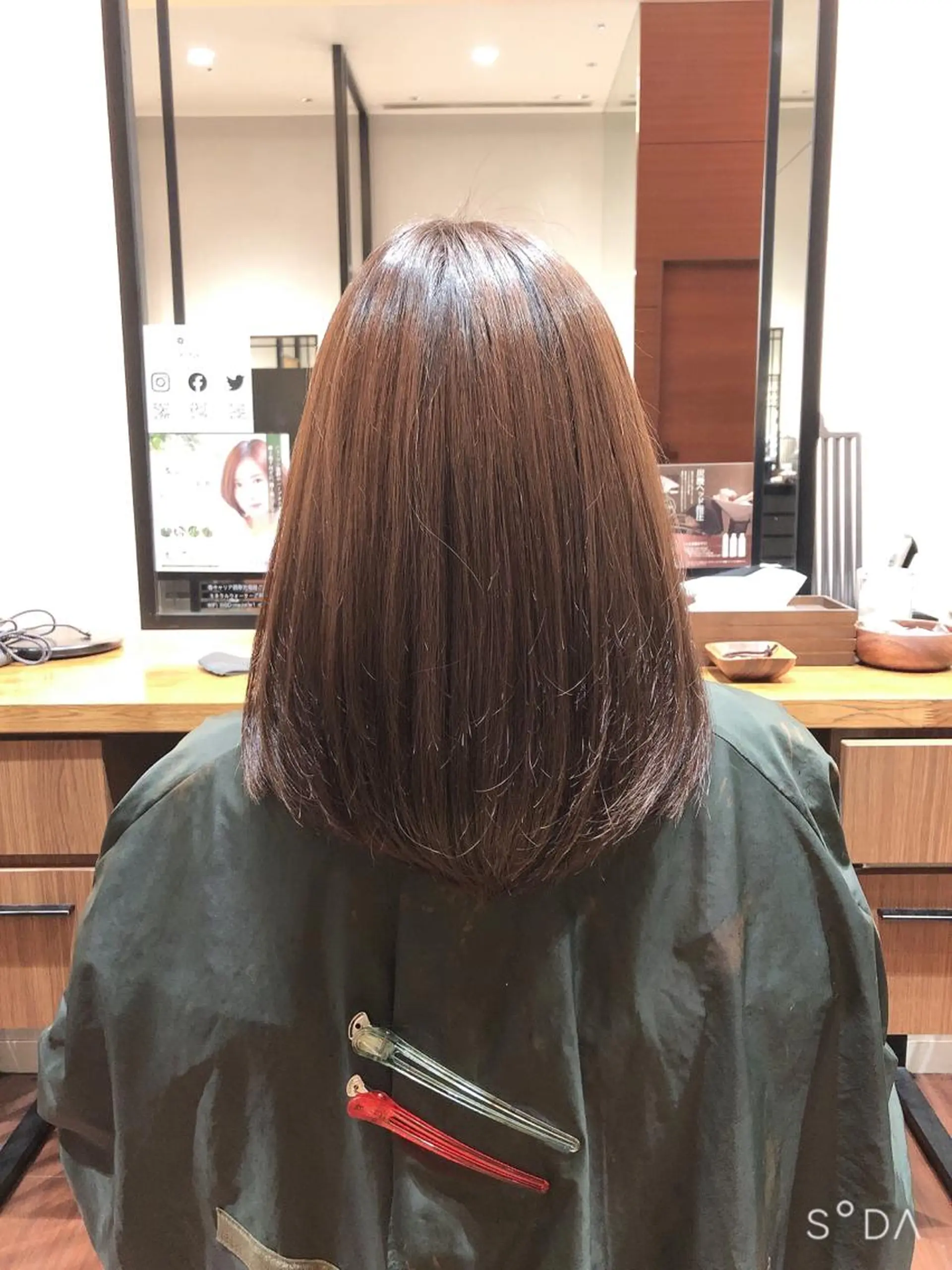 ショート 髙田 千華 髪質改善ストレートのヘアスタイル