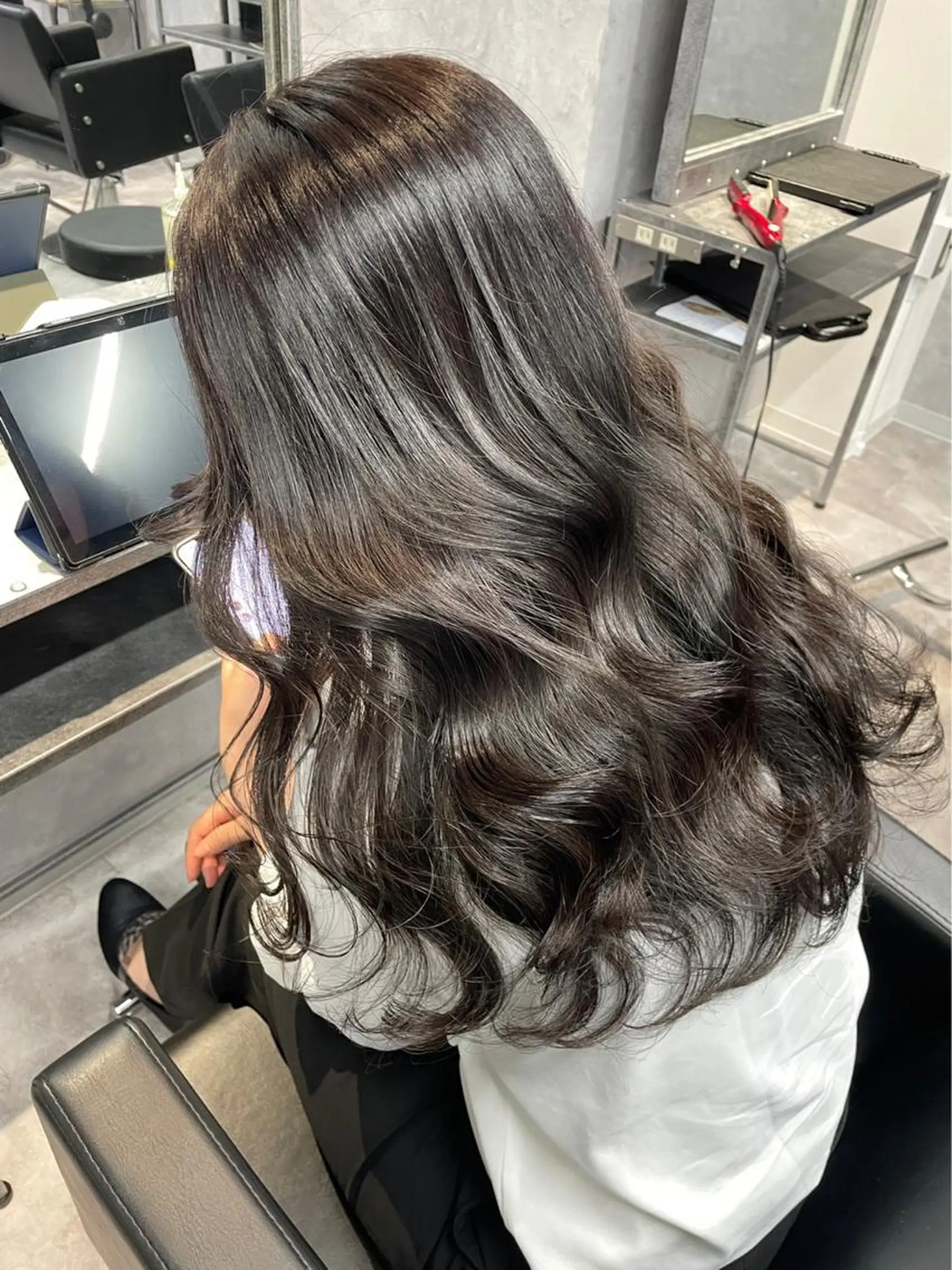 ロング カラー mimiiy梅田 中崎町ハイトーンのヘアスタイル