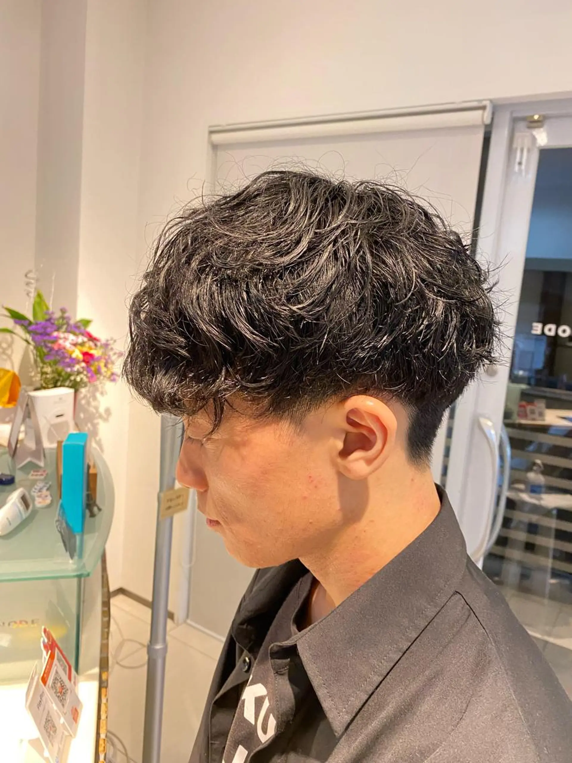 ショート メンズ マッシュ くせ毛 DOI   HAIR MAKE MODE所属・土井 祐之介のヘアスタイル