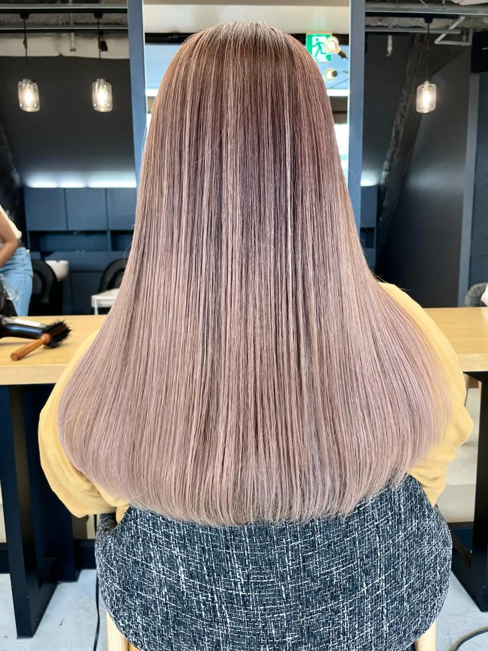 ロング カラー バレイヤージュ レイヤーカット クドウレイ fifth渋谷のヘアスタイル