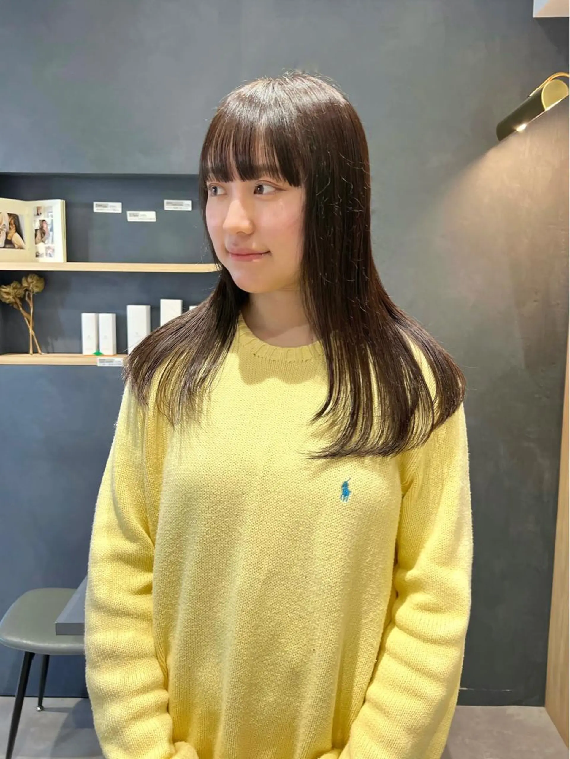 ロング ワイドバング カット ヘアカラー AI TOKYO　S所属・mizuki 【韓国レイヤー】のヘアスタイル