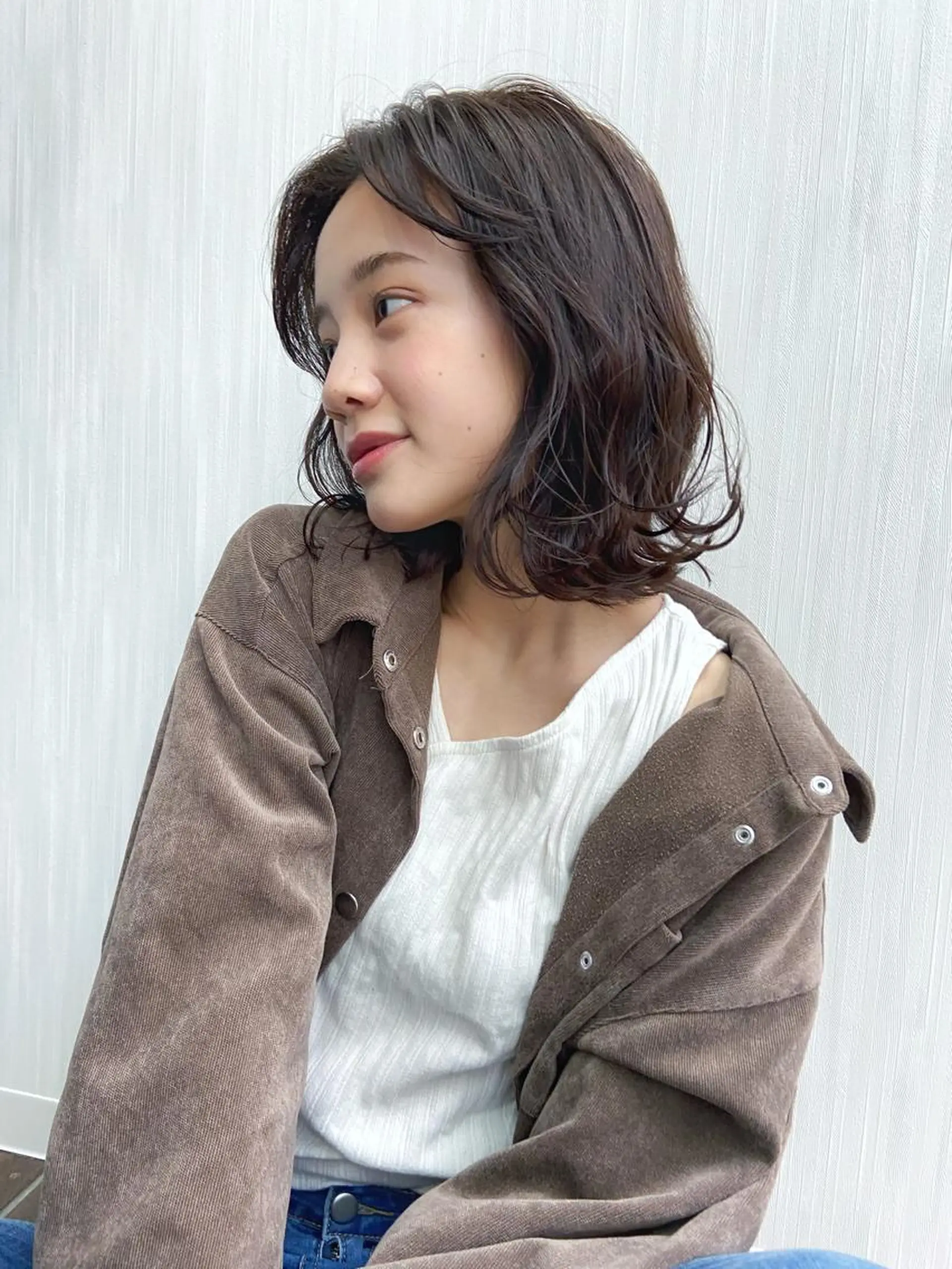 ミディアム カラー パーマ WEG所属・韓国レイヤー/艶髪 WATSUKIのヘアスタイル