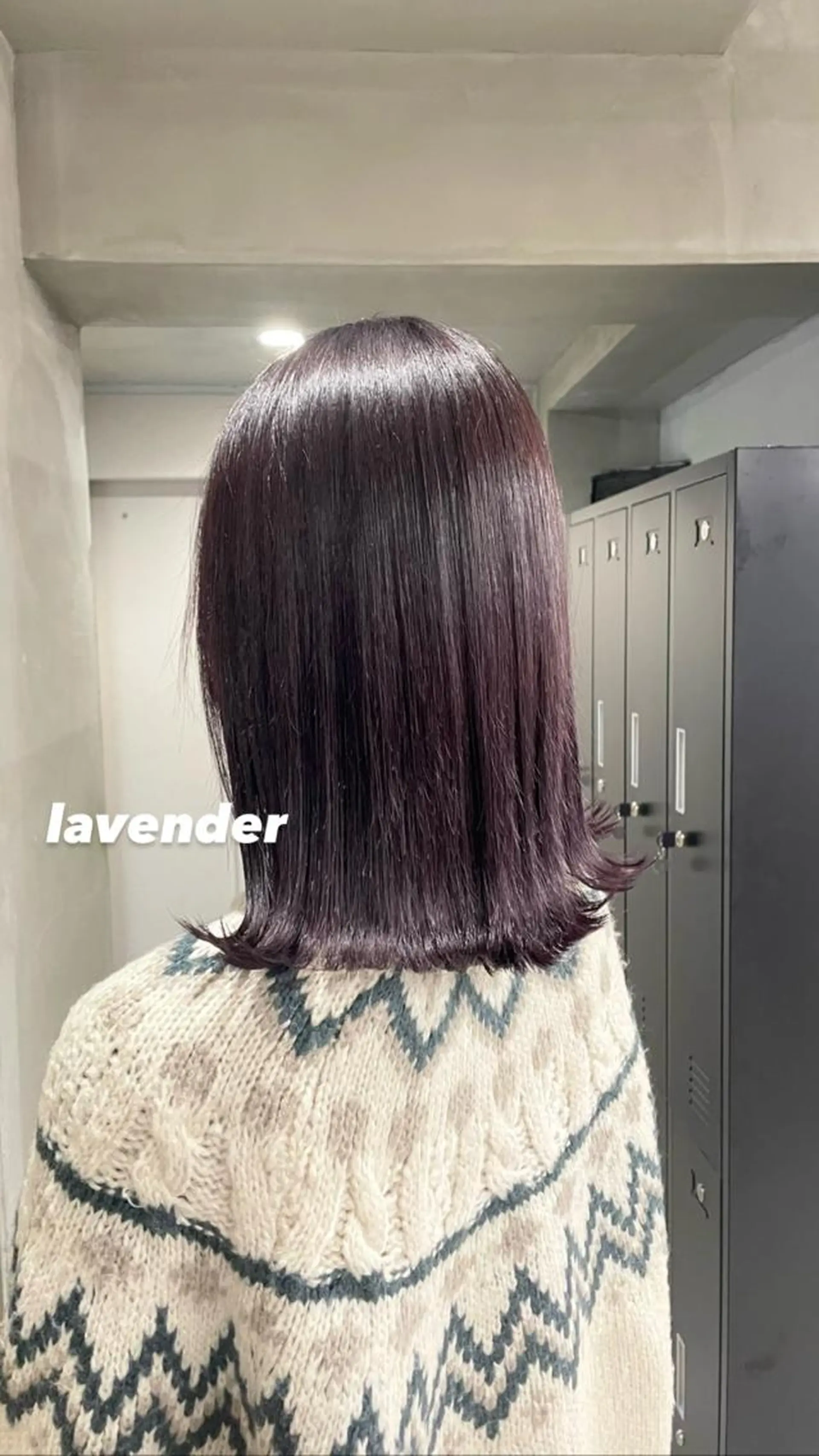 カラー ラベンダーカラー miu .のヘアスタイル