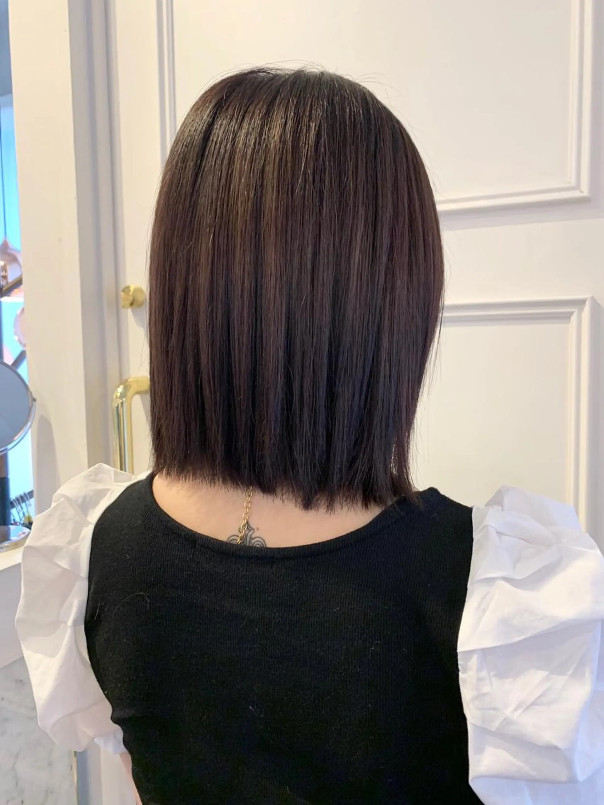 ミディアム カラー 安藤 佑衣のヘアスタイル