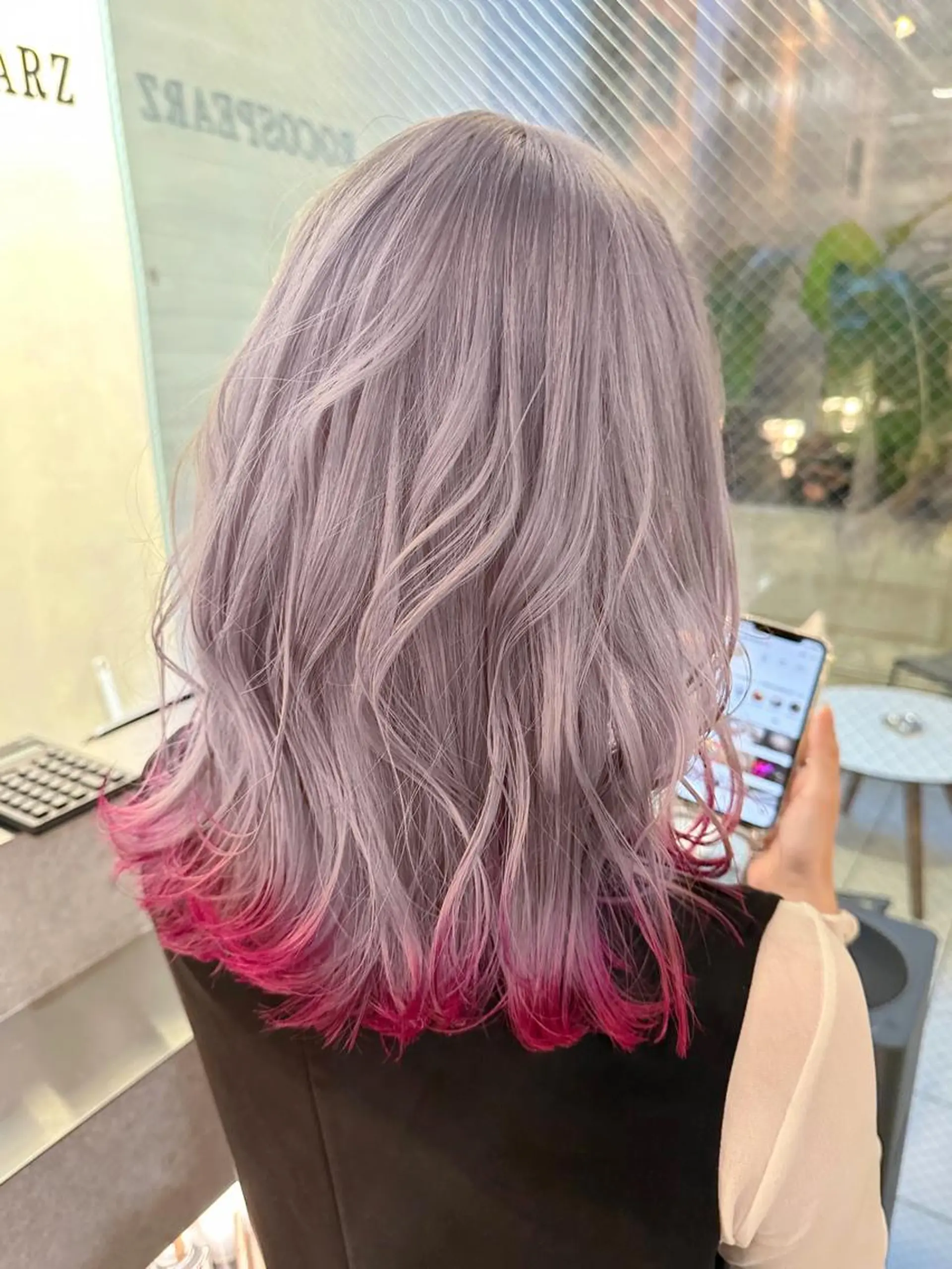 セミロング ヘアカラー 斉藤 潤一のヘアスタイル