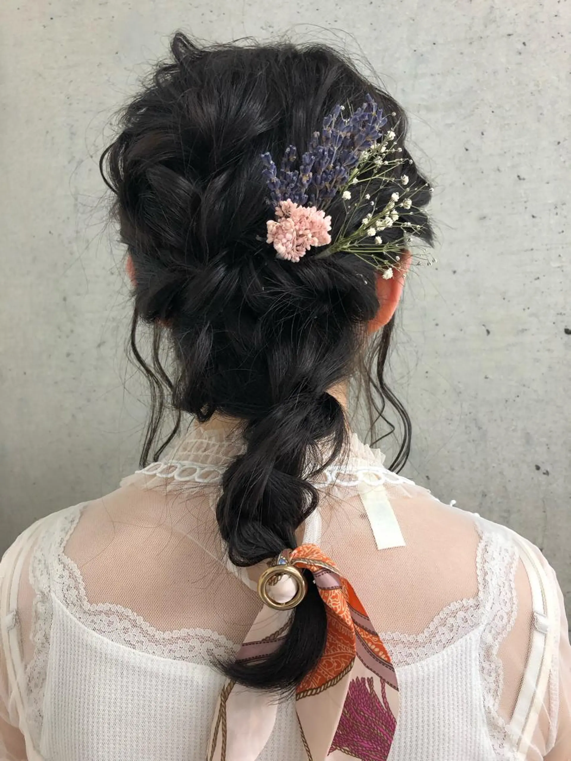 ロング ヘアアレンジ 下四日市 翠のマツエク・マツパデザイン