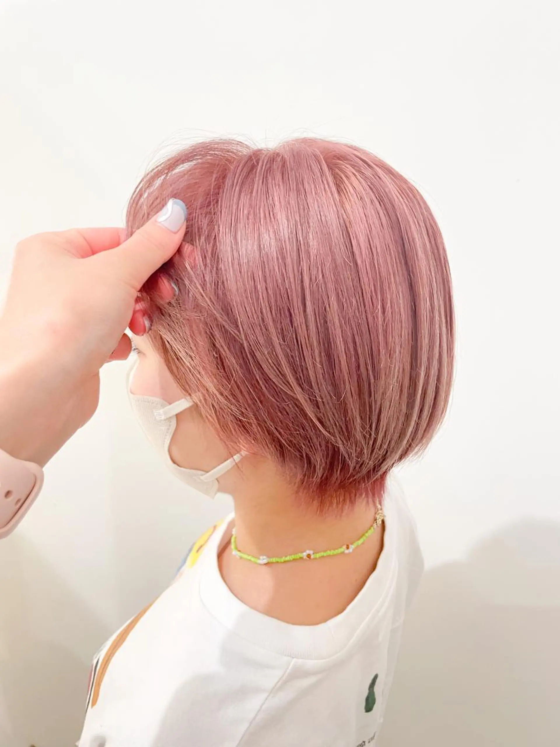 ショート カラー ダブルカラー ピンクカラー ショートヘア ヘアカラー ✨カラー支持No.1 🧸ワキ カナコ🧸のヘアスタイル