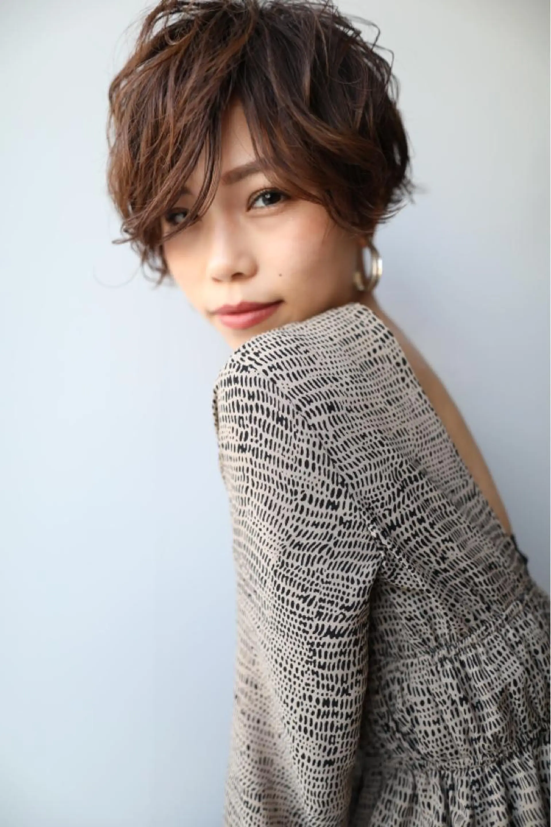 ショート 岸川 恭子のヘアスタイル
