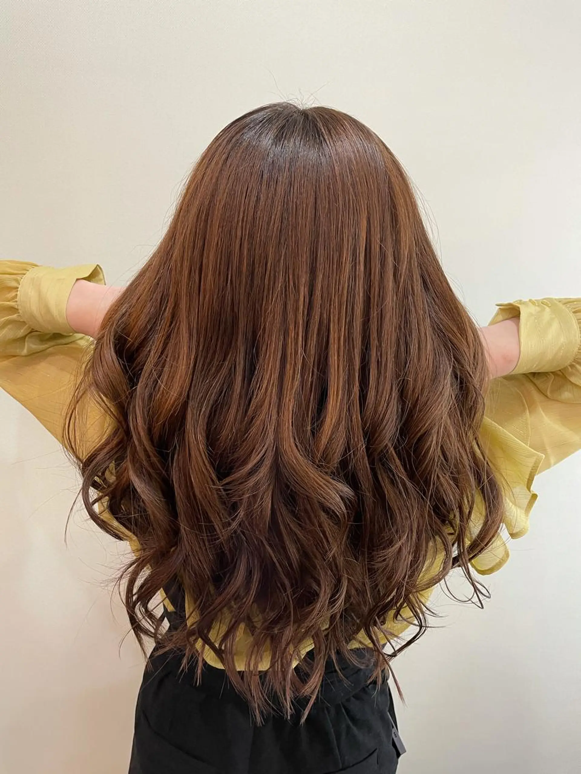 ロング カラー カット ヘアカラー トリートメント 🍀アレンジ簡単ヘア ☘️石田万里奈🍀のヘアスタイル