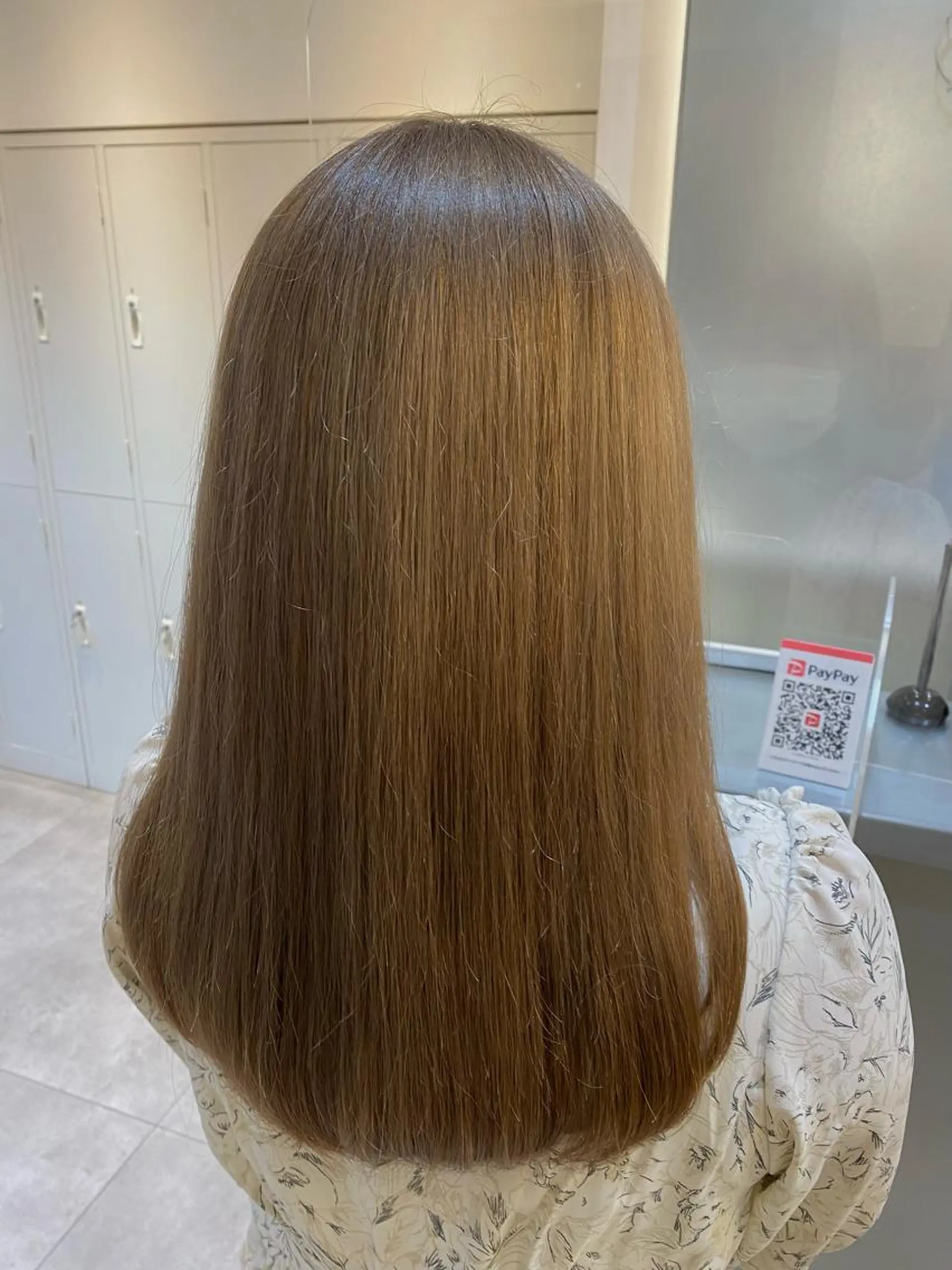 セミロング カラー カット ヘアカラー 中村 かおりのヘアスタイル