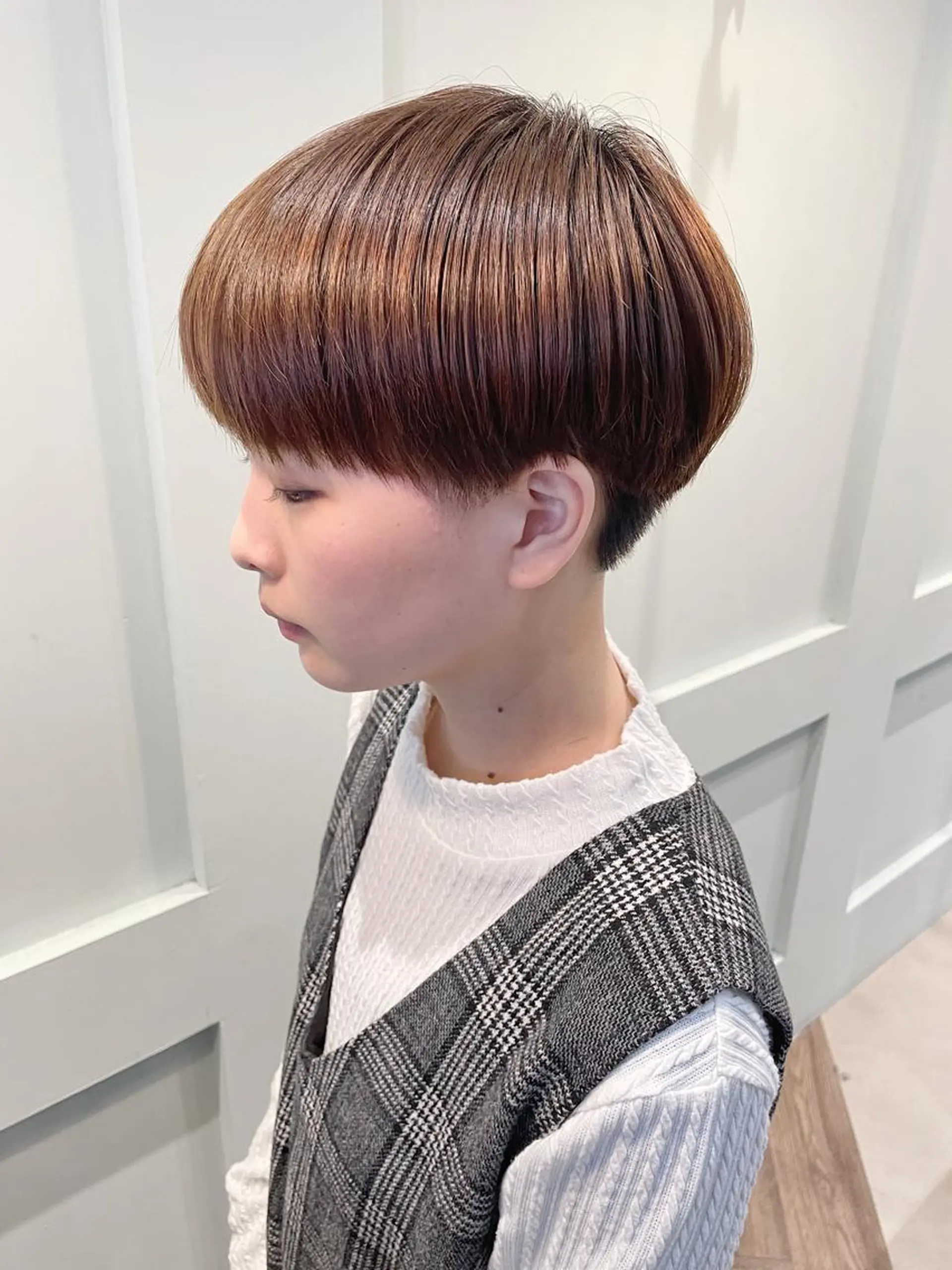 ショート カラー ケアブリーチ /髪質 改善/古橋圭史郎のヘアスタイル