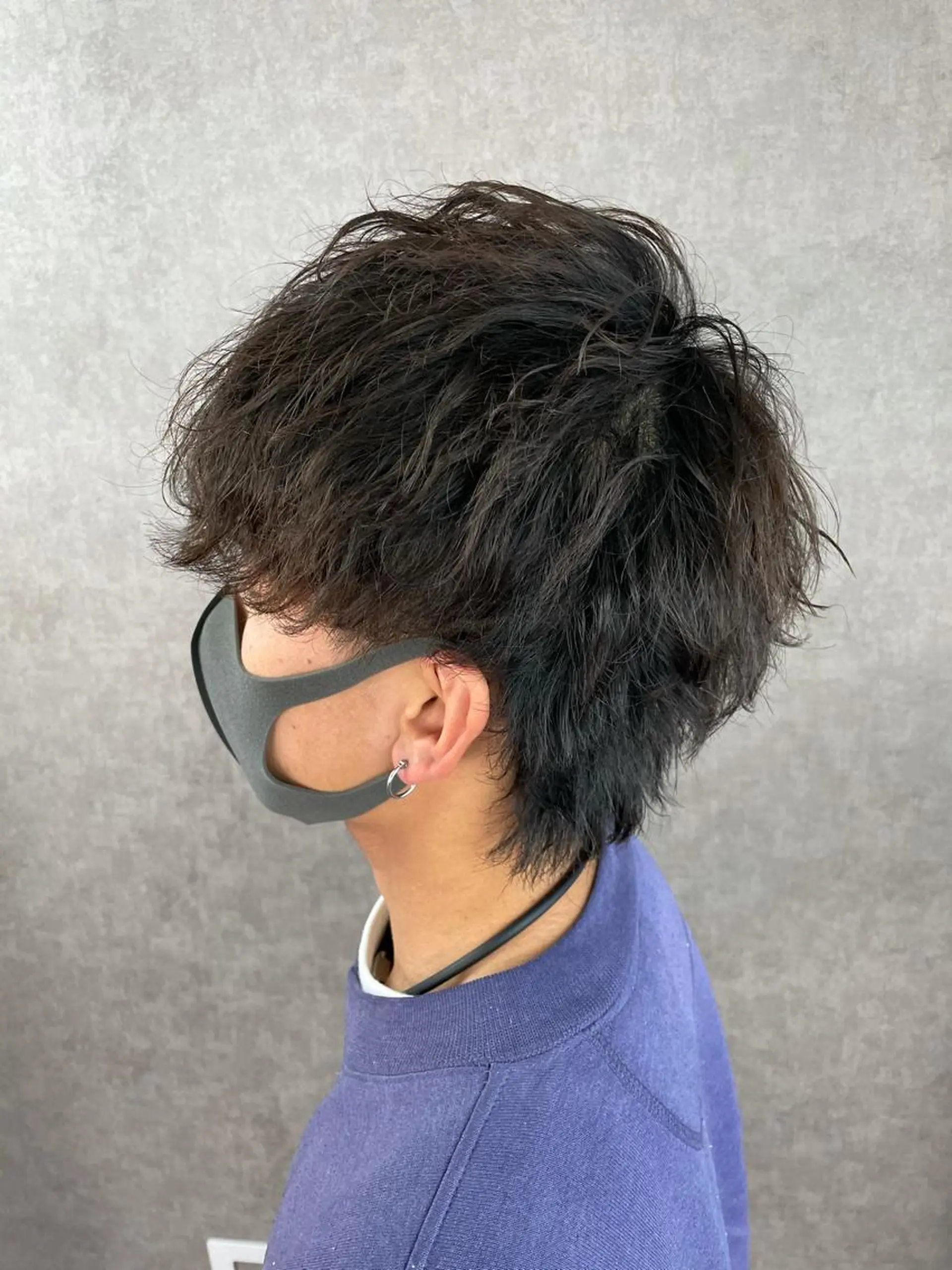 ショート パーマ メンズ メンズウルフカット ウルフカット メンズ専門 中島俊【朝霞】のヘアスタイル