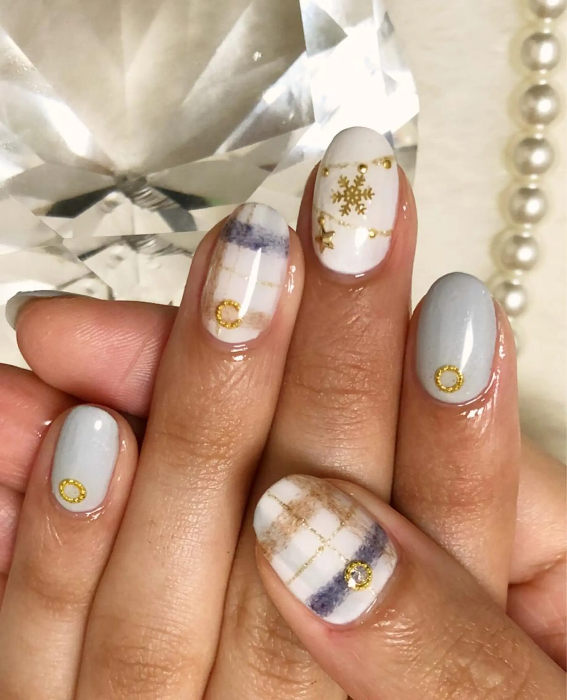 ネイル 冬ネイル ネイルサロン ティンタ所属・馬場 典子のネイルデザイン