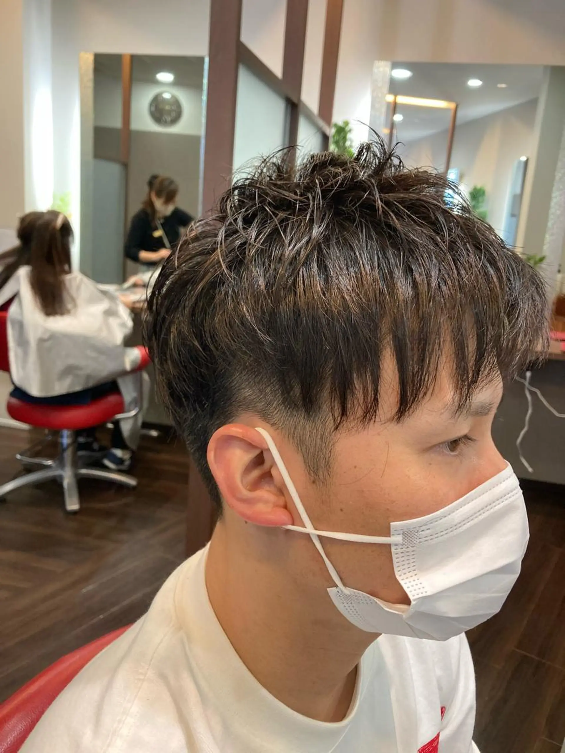 ショート カット パーマ 藤森 達也のヘアスタイル