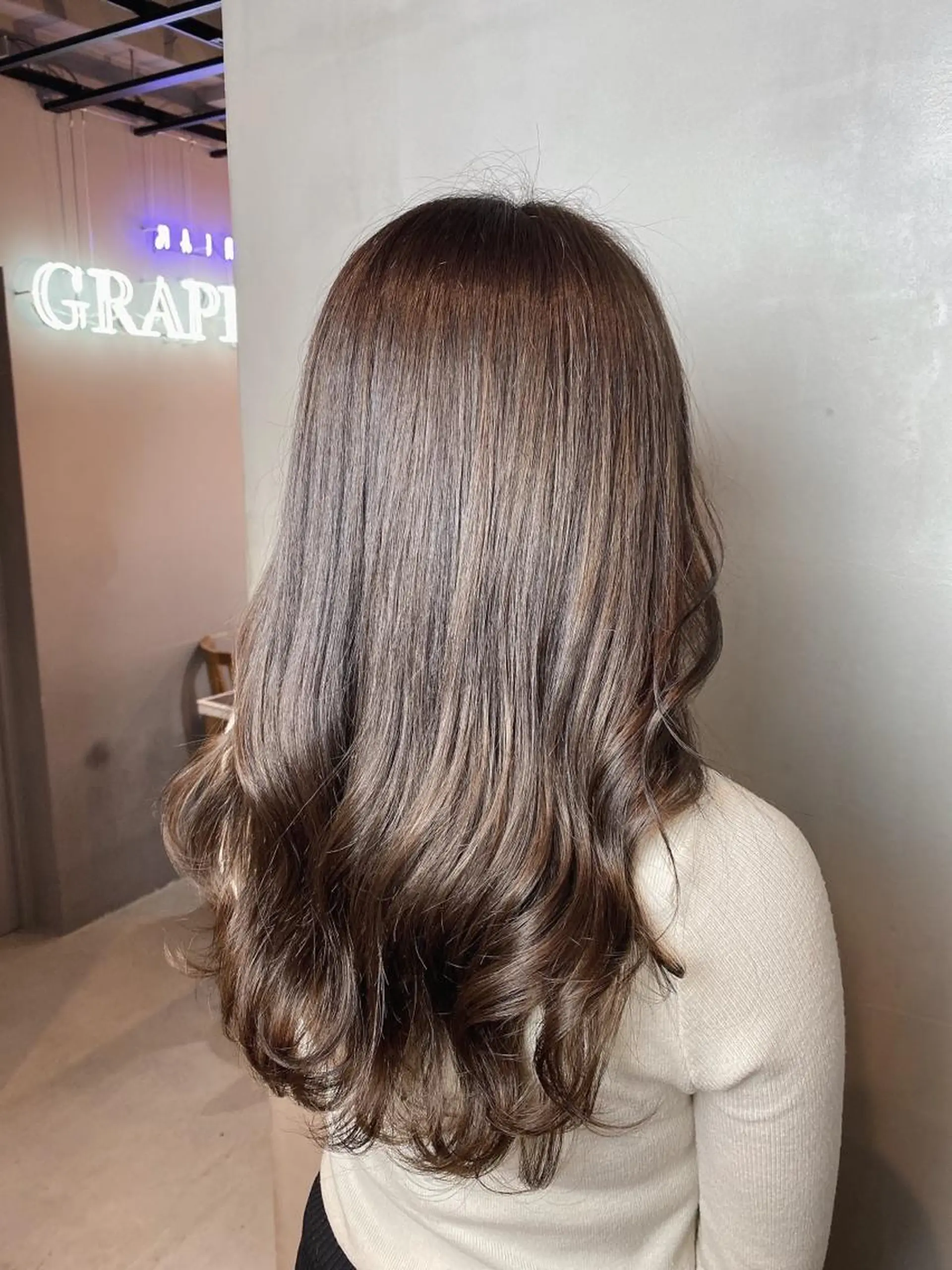 ロング カラー EGAO所属・yuuka🌻 ハイライト/艶カラーのヘアスタイル