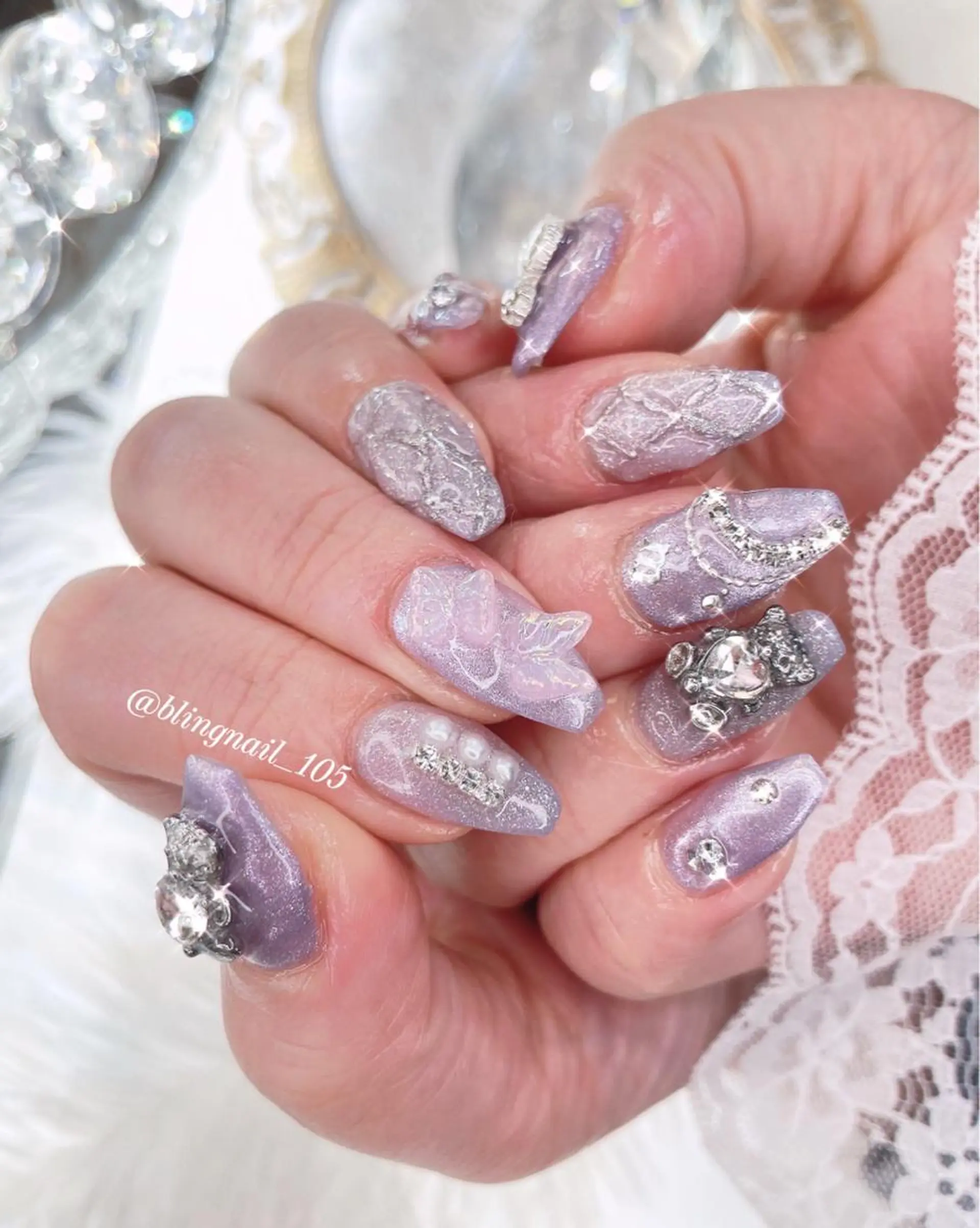 ネイル 23時まで❤︎韓国、 ワンホンネイルのネイルデザイン