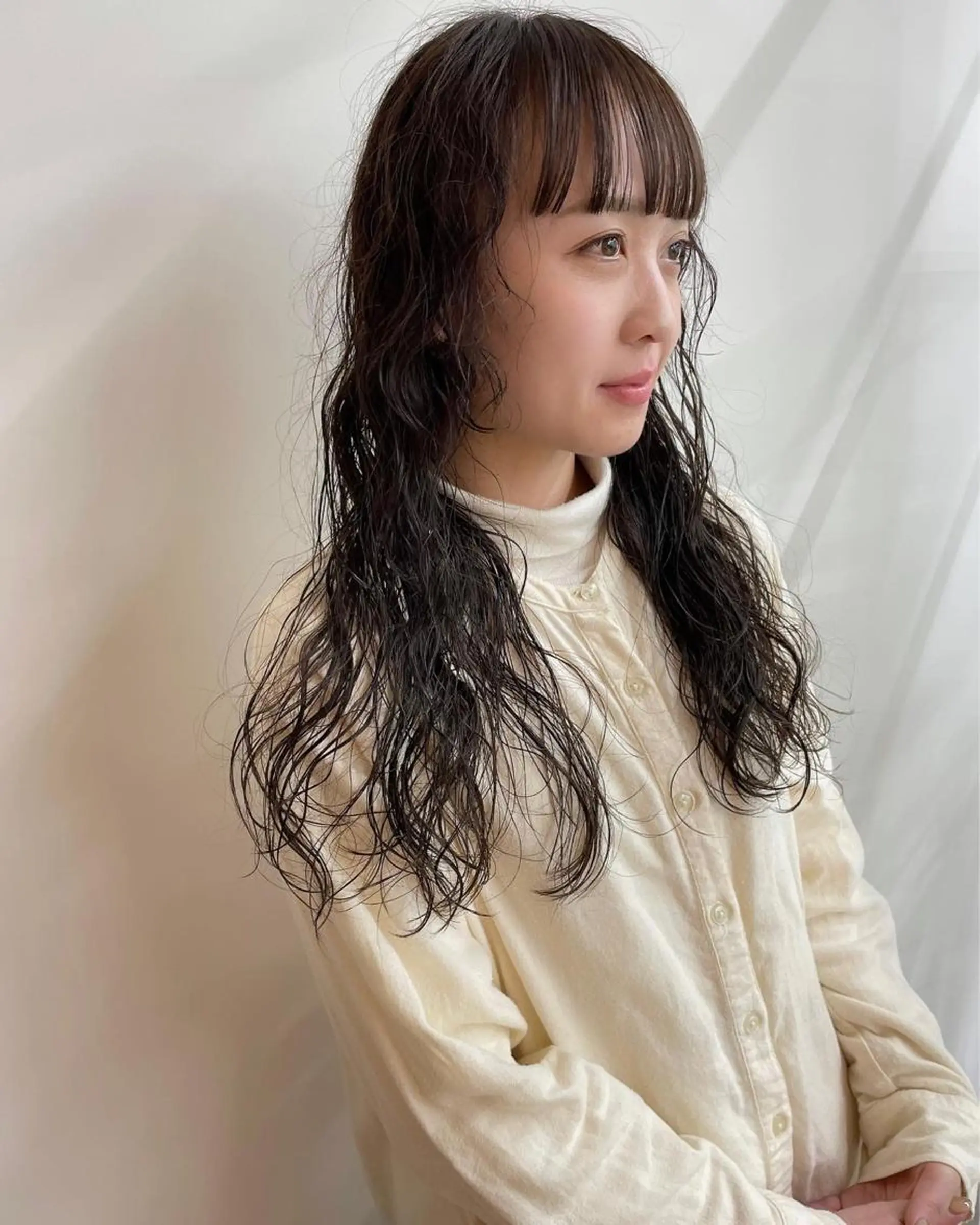 ロング ボブカットモデル/パ ーマ/harunaのヘアスタイル