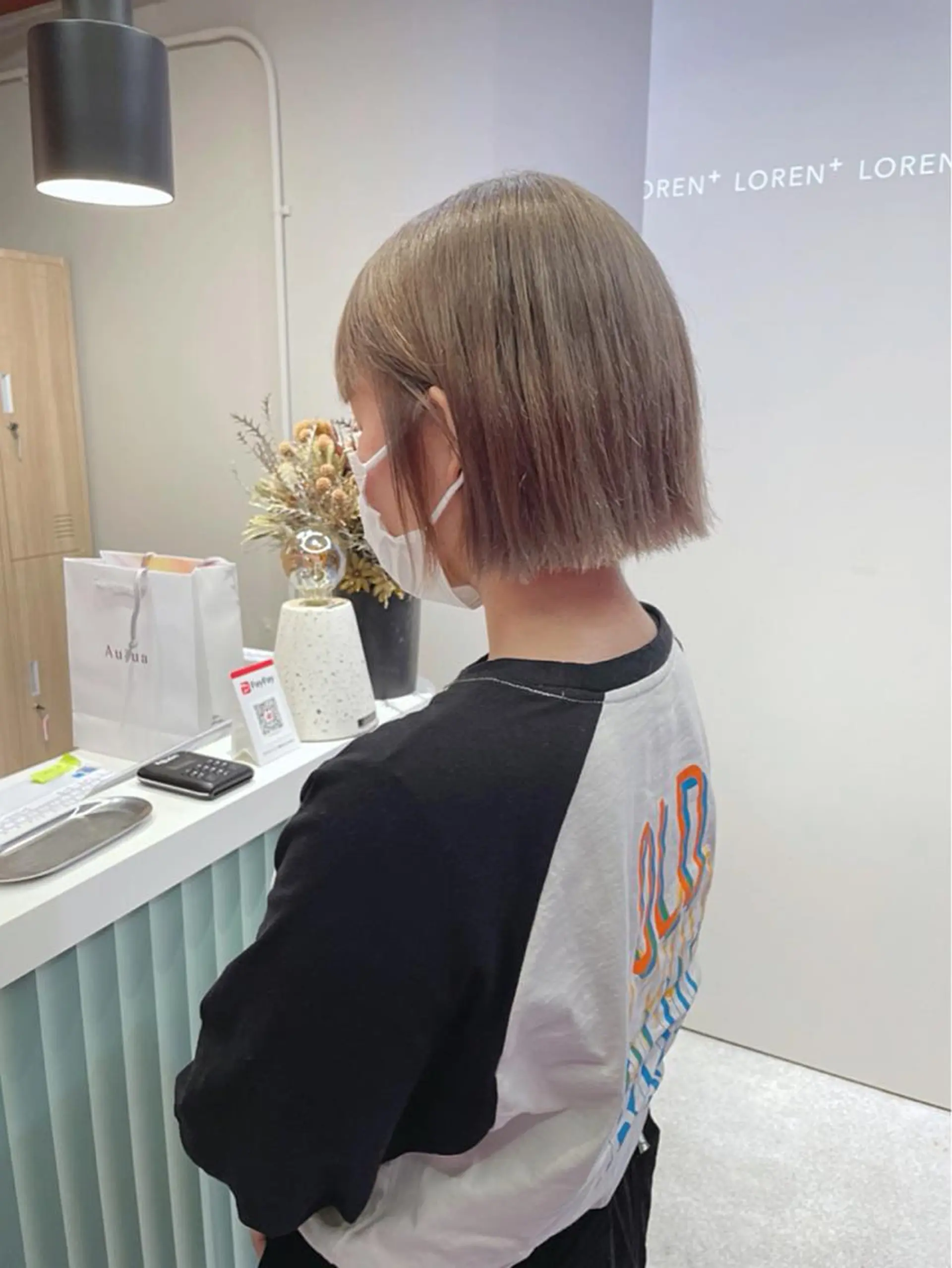 ミディアム 切りっぱなしボブ ボブ ボブ/レイヤー 🌟梅田盛一🌟のヘアスタイル