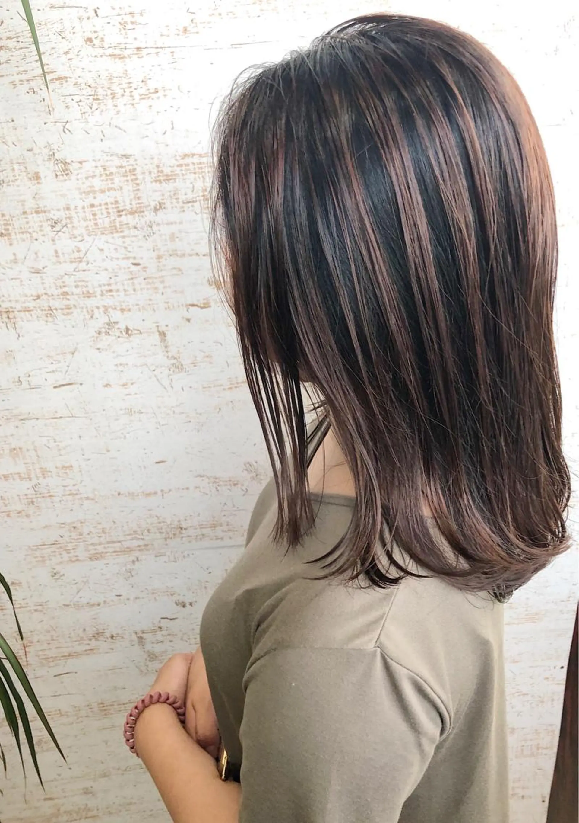 ミディアム カラー ケアブリーチ /髪質 改善/古橋圭史郎のヘアスタイル